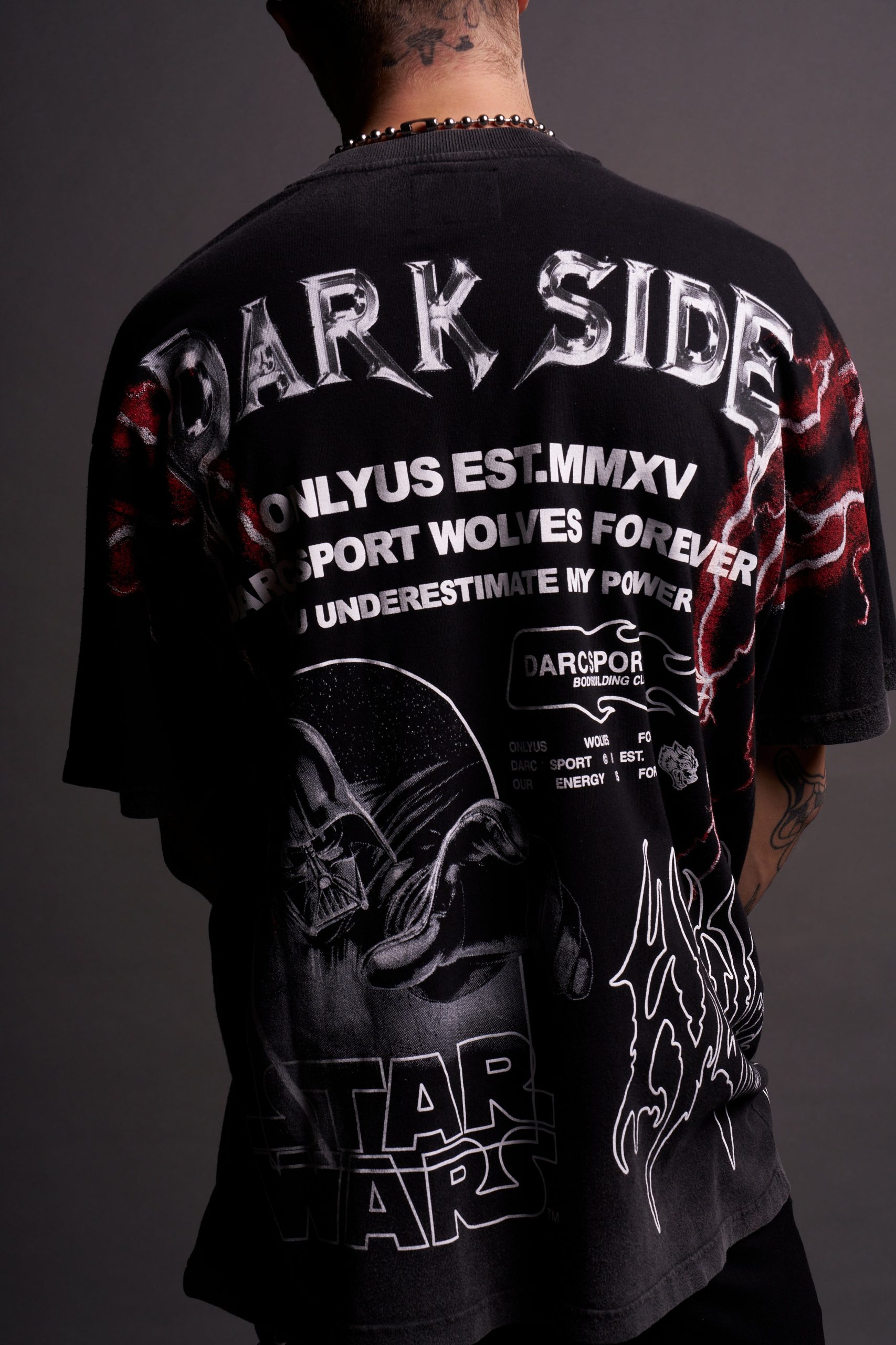 Come To The Dark Side Premium Oversized Tee in Black - Image 9
