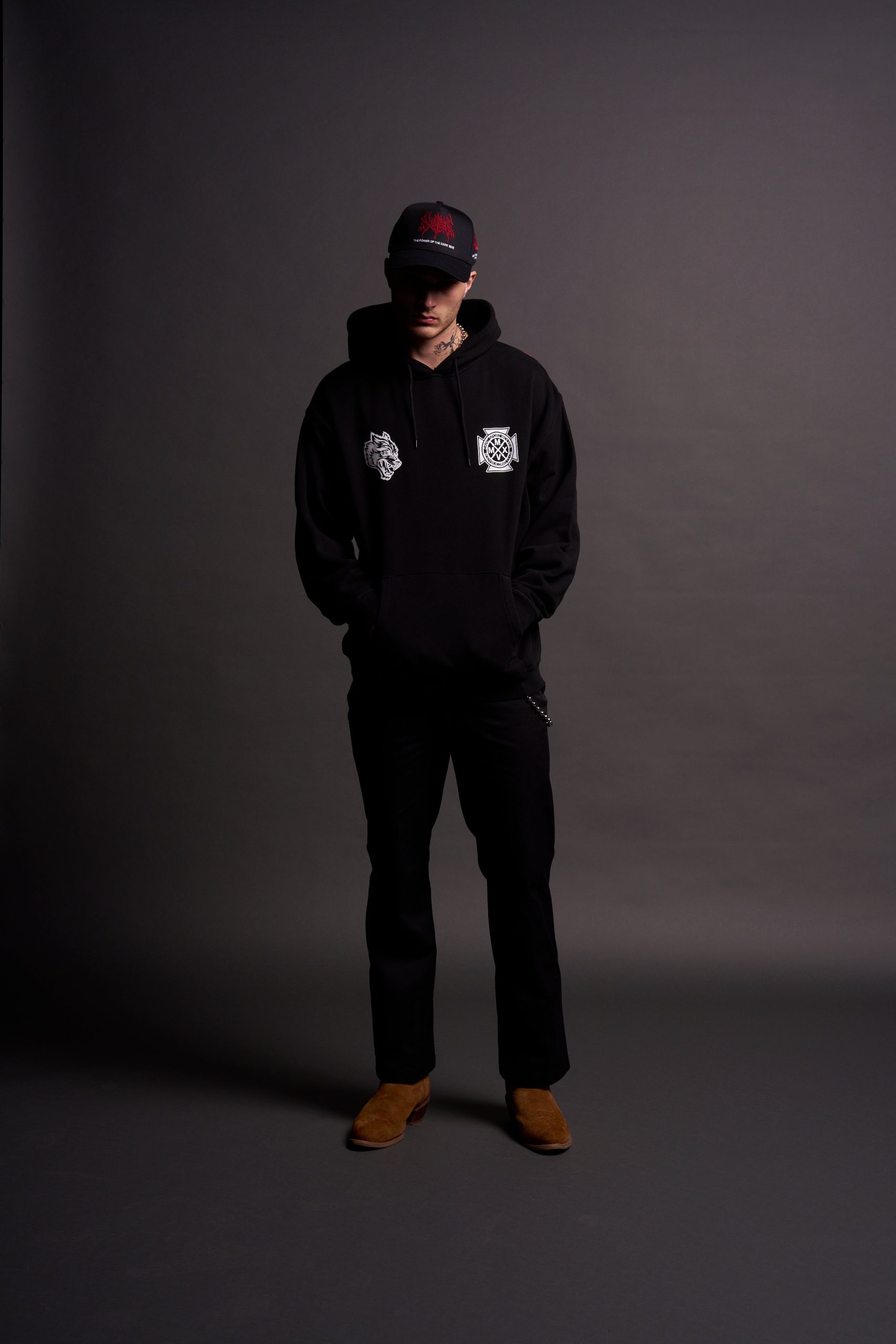 Ride The Lightning Bishop Hoodie in Black - Image 4
