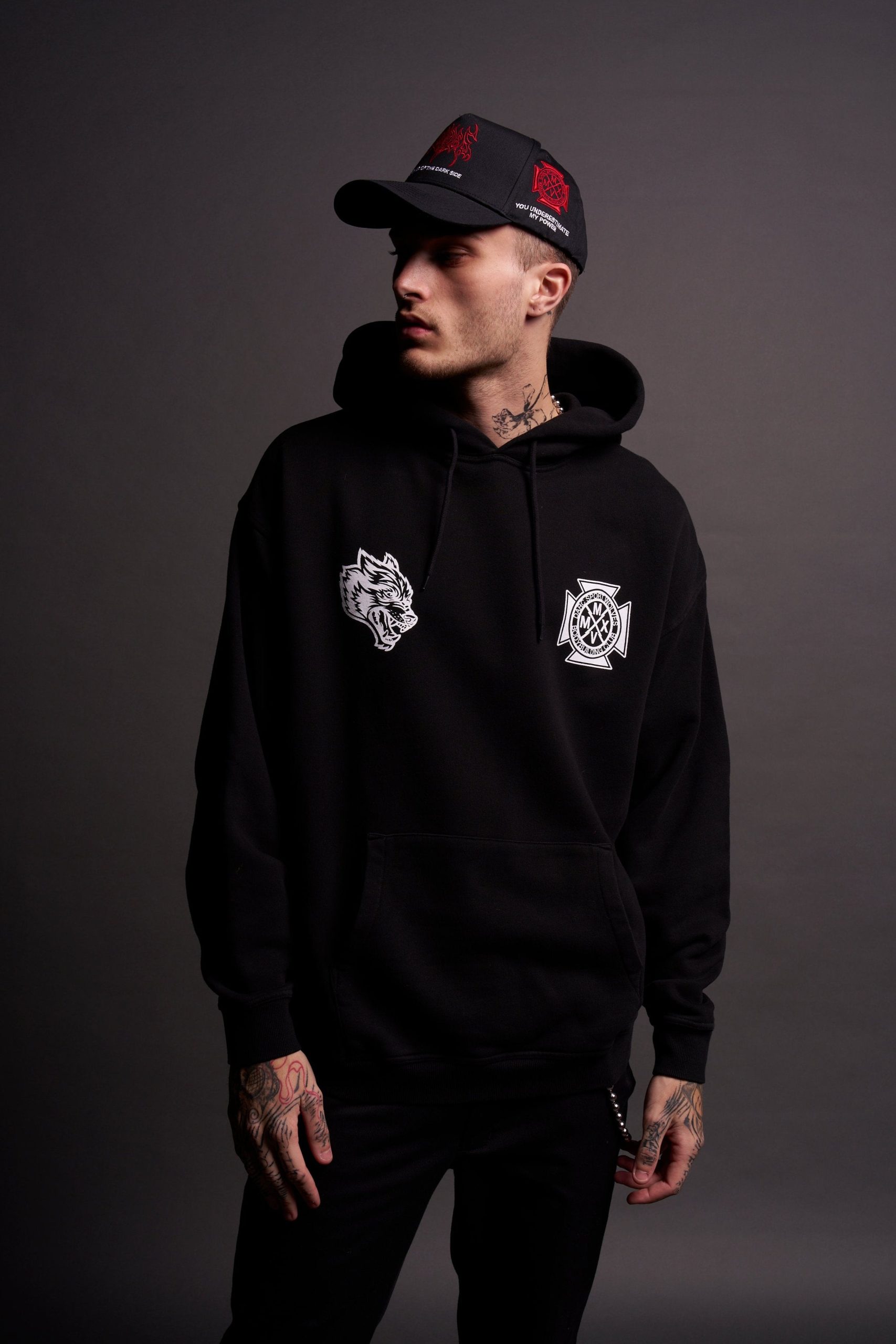 Ride The Lightning Bishop Hoodie in Black - Image 2
