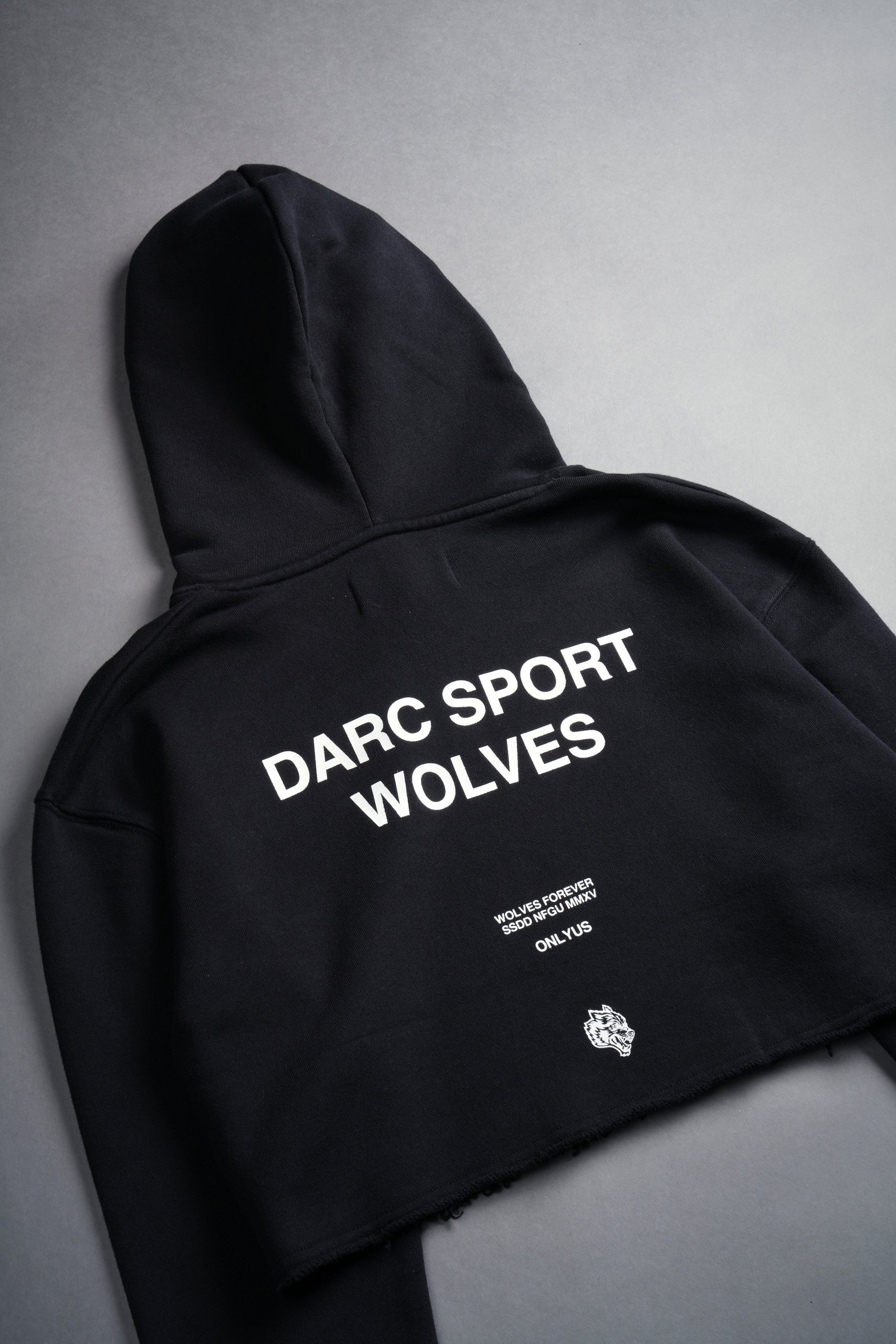 Darc Sport Wolves Pierce (Cropped) Hoodie in Black - Image 8