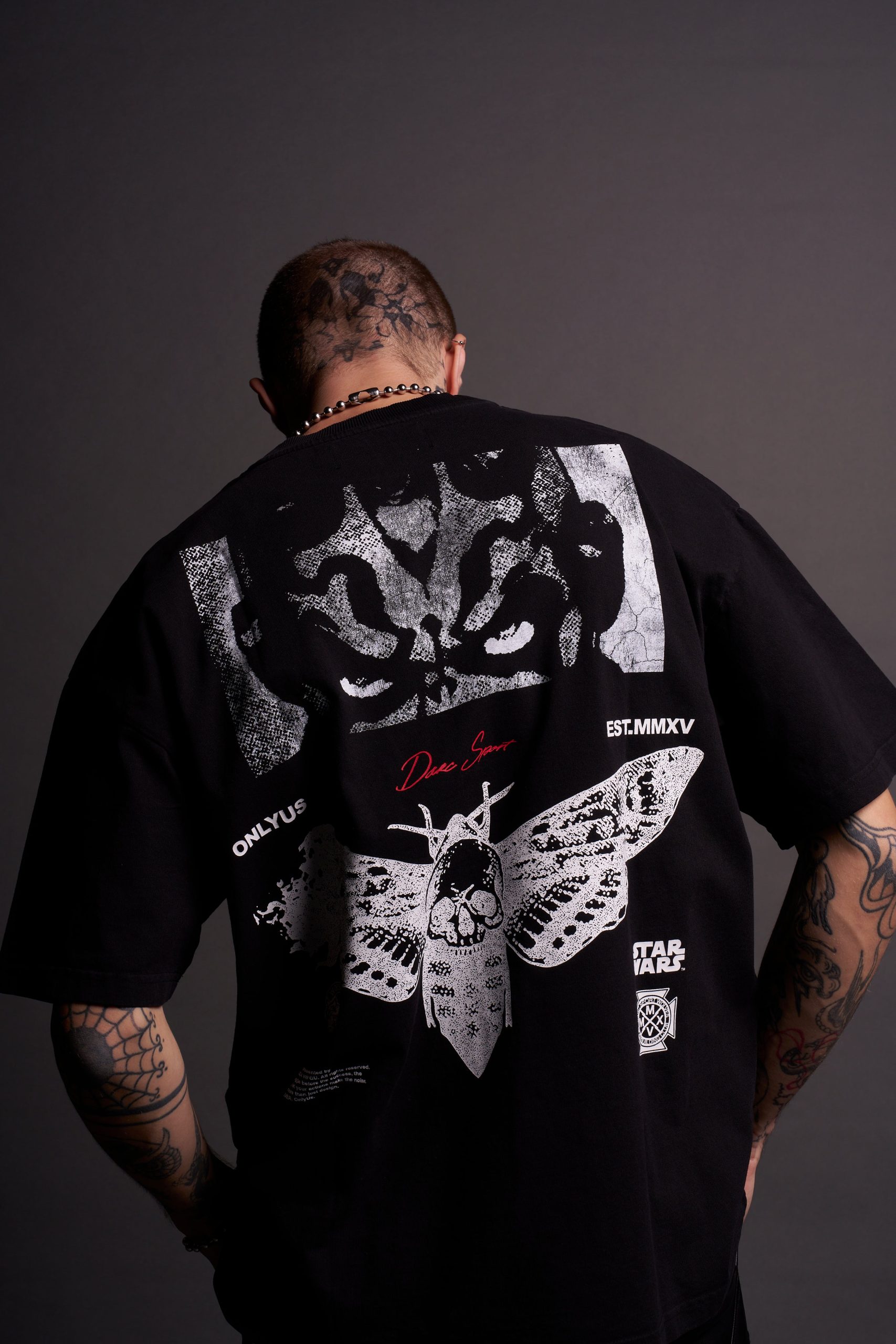 Maul And The Moth Grunge Tee in Black - Image 9