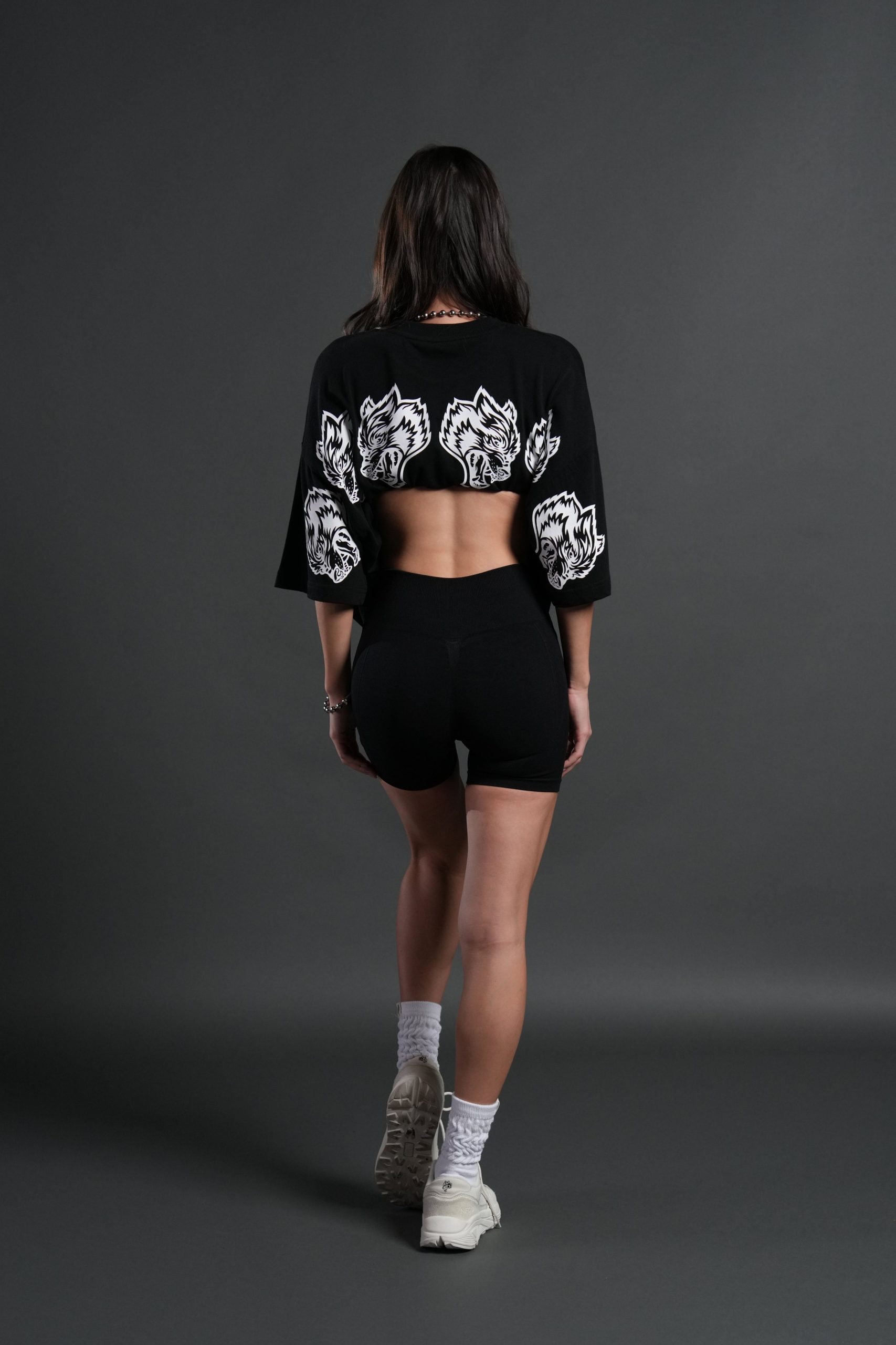 Wolves Have Your Back Premium Oversized Tee in Black - Image 10