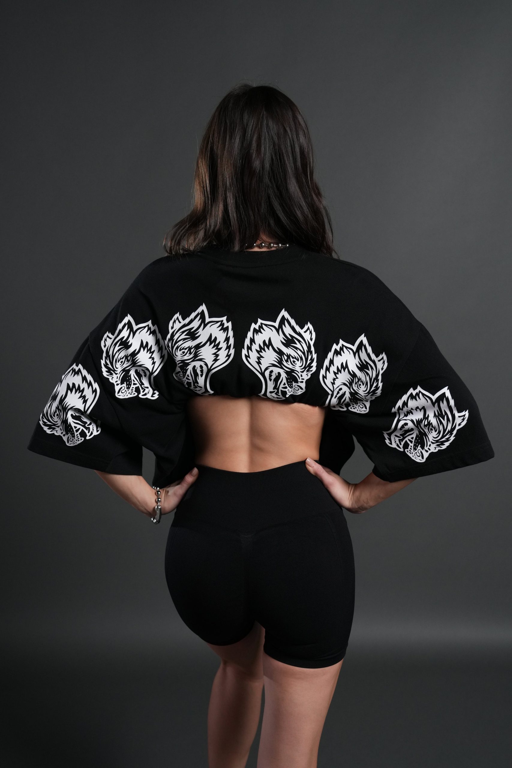 Wolves Have Your Back Premium Oversized Tee in Black - Image 12