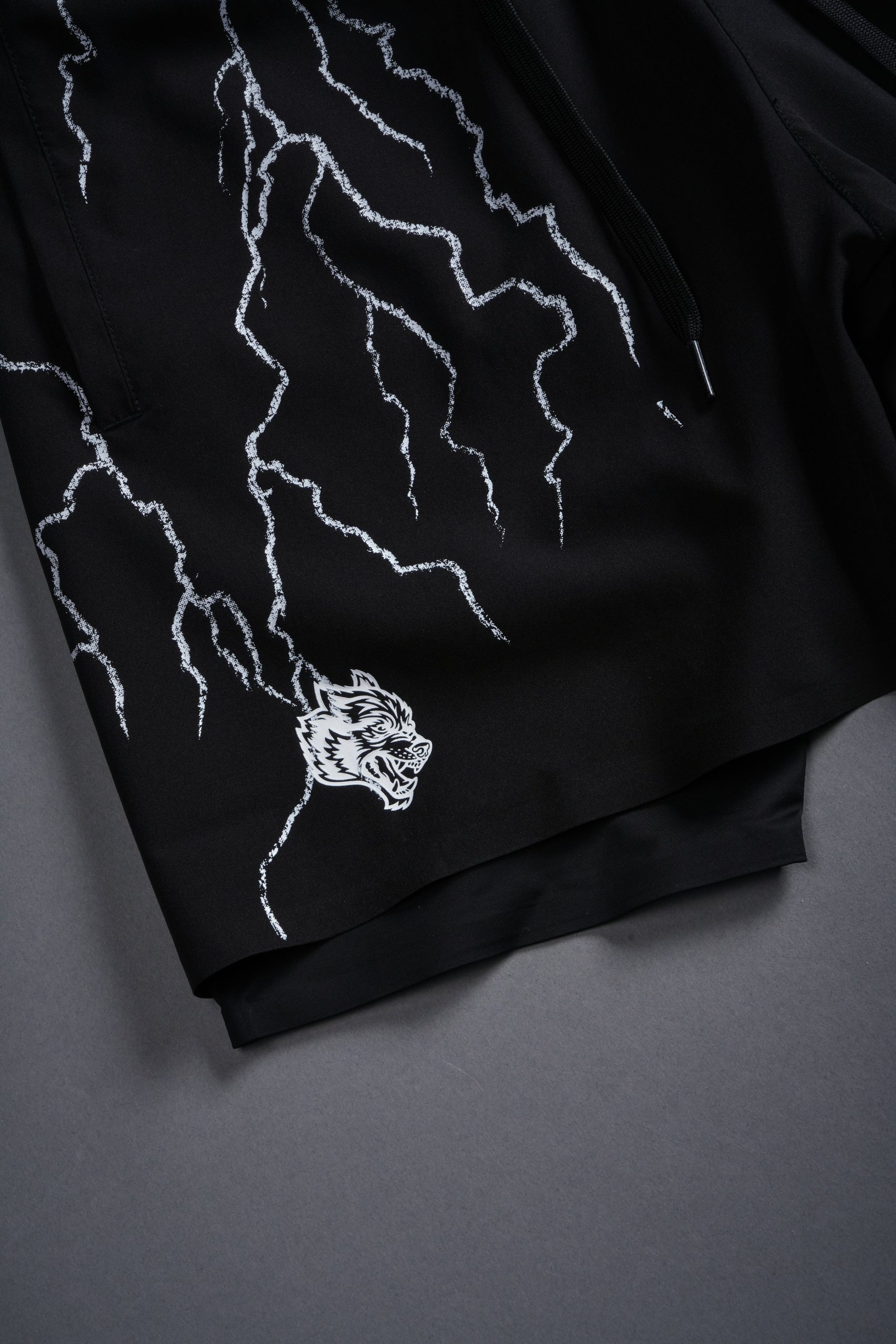 Wolves Storm Compression Shorts in Black - Image 6