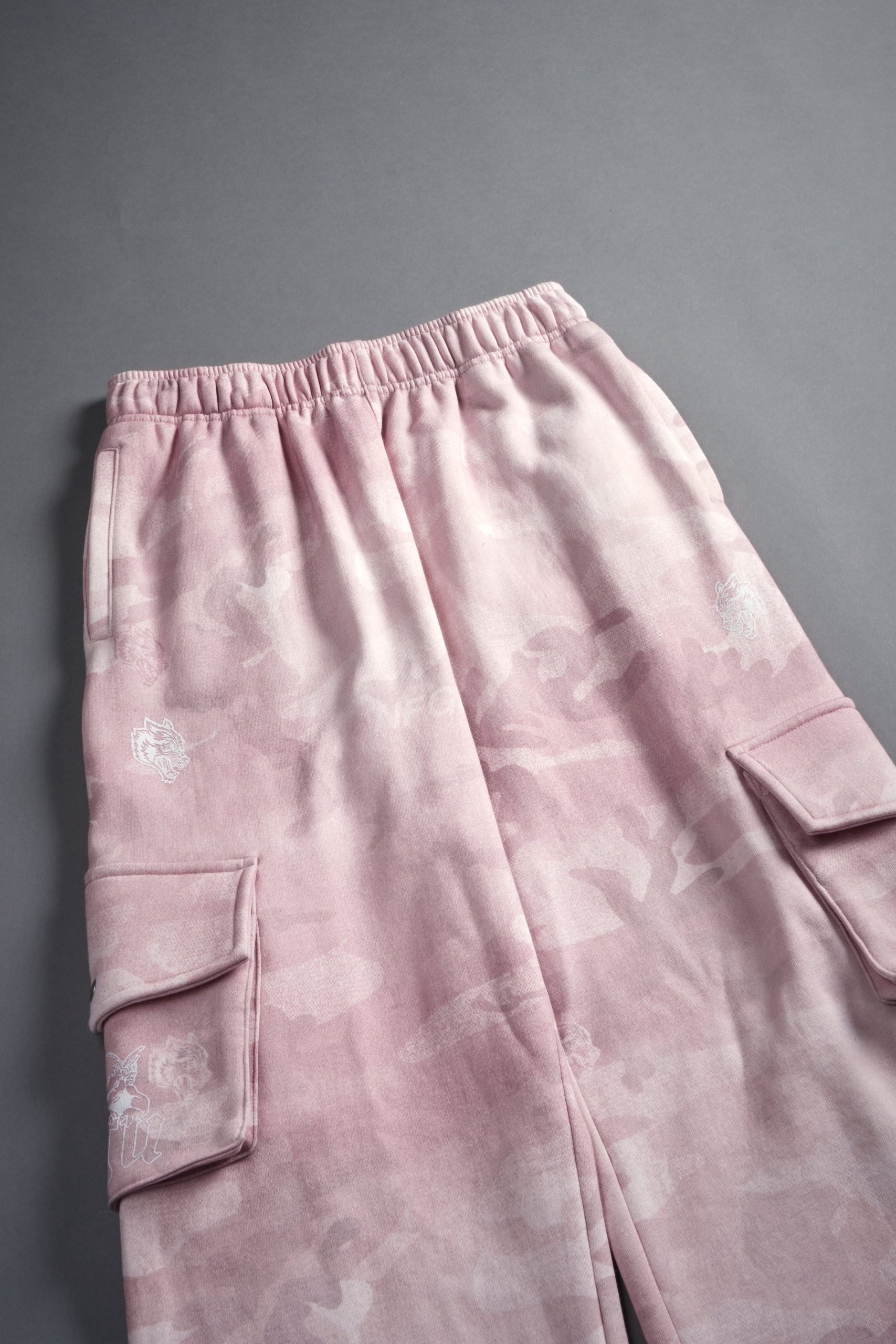 Dual Cherub NFGU Big Cozy Sweats in Blush Vintage Woodland Camo - Image 6
