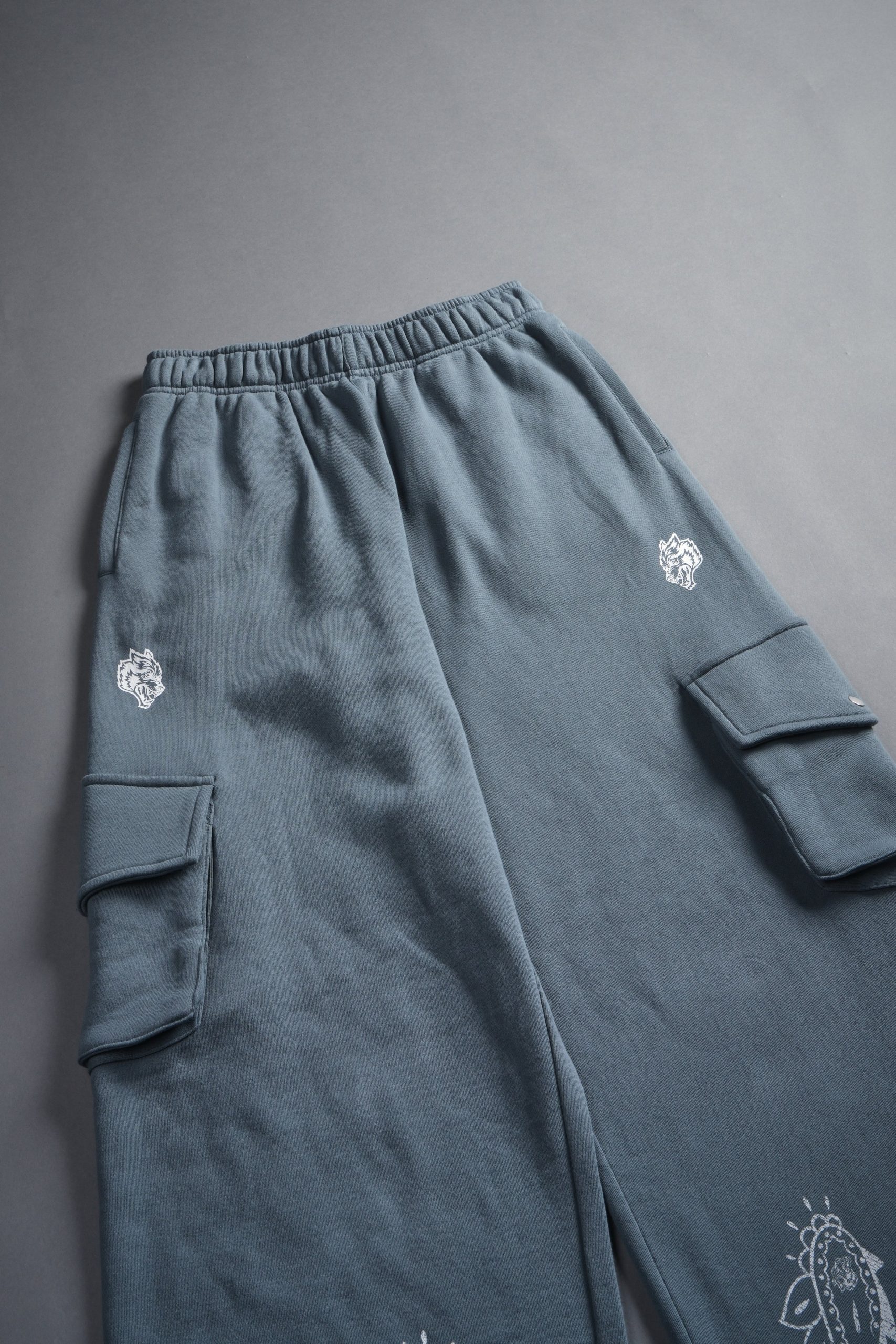Faded Paisley Durst Cargo Sweats in Greek Stone - Image 4