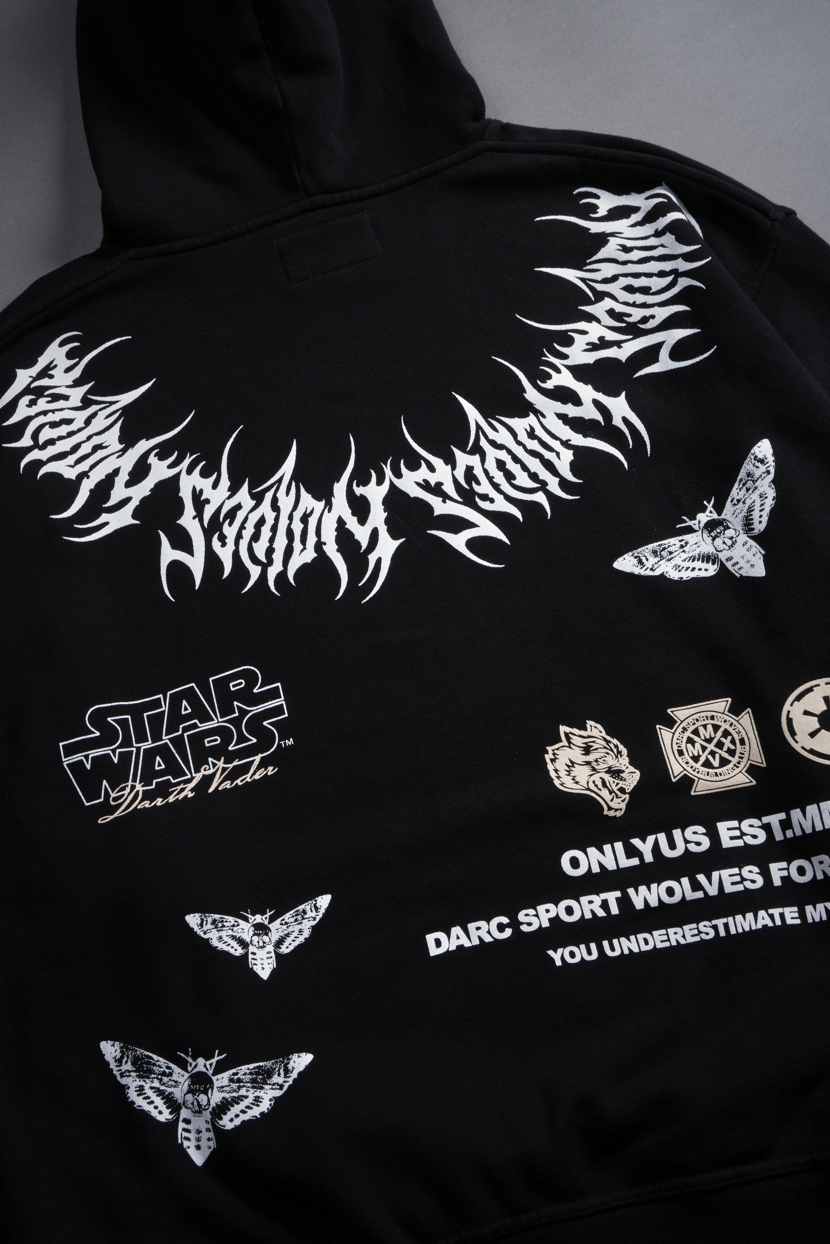 The Power of The Dark Side Vader Pierce Hoodie in Black - Image 6