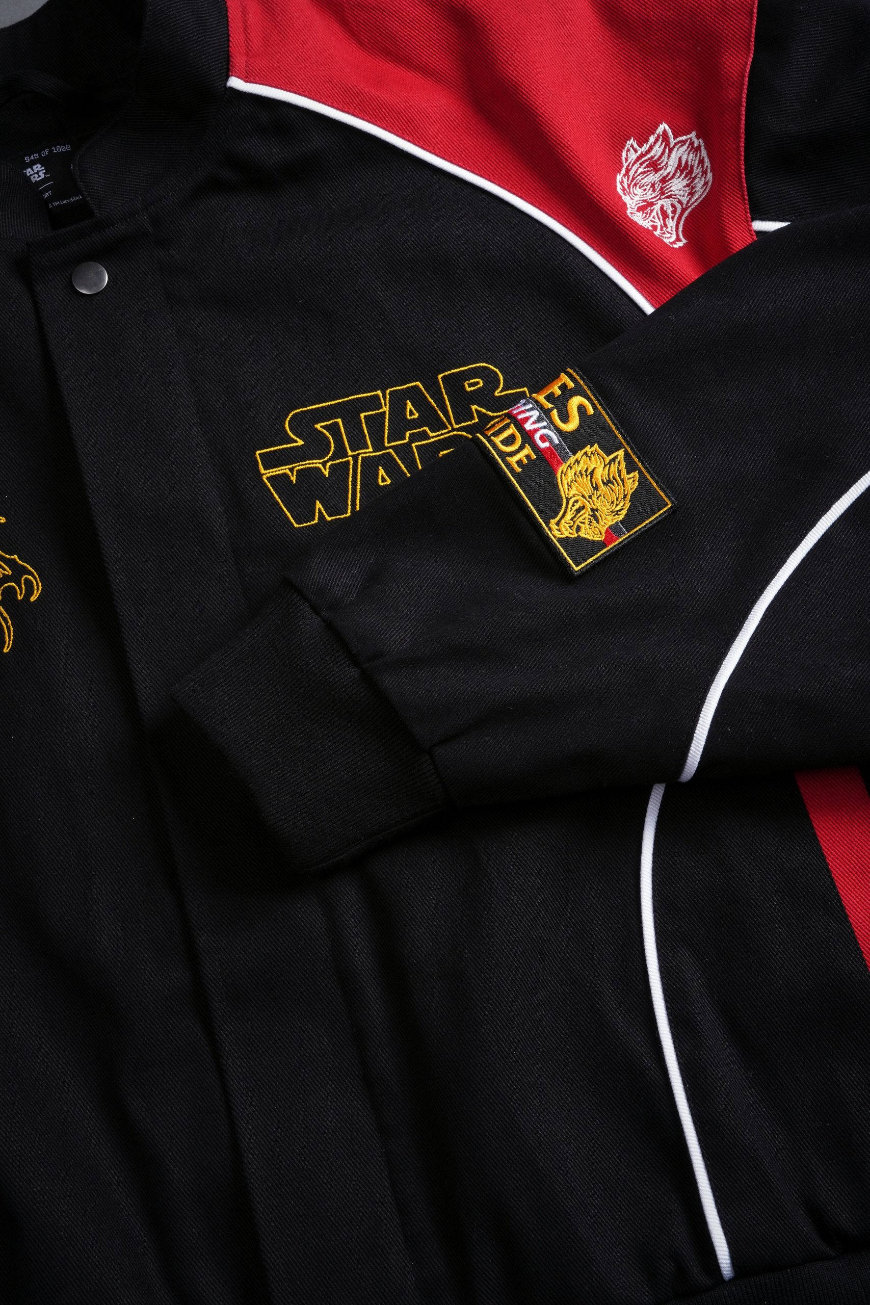 You Underestimate My Power Grit Road Racing Jacket in Black/Red - Image 10