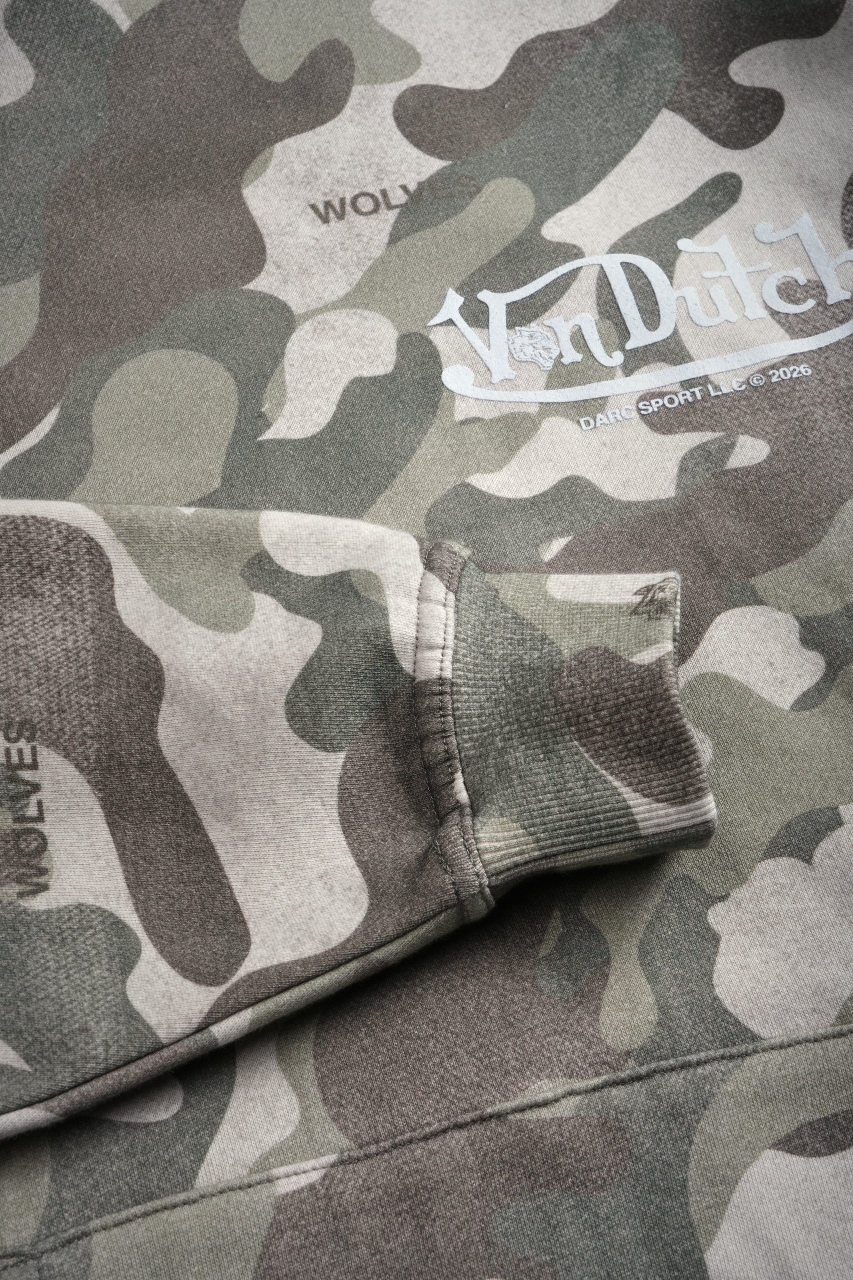 Von Wild Pierce Hoodie in Dsvd Green Camo - Image 15