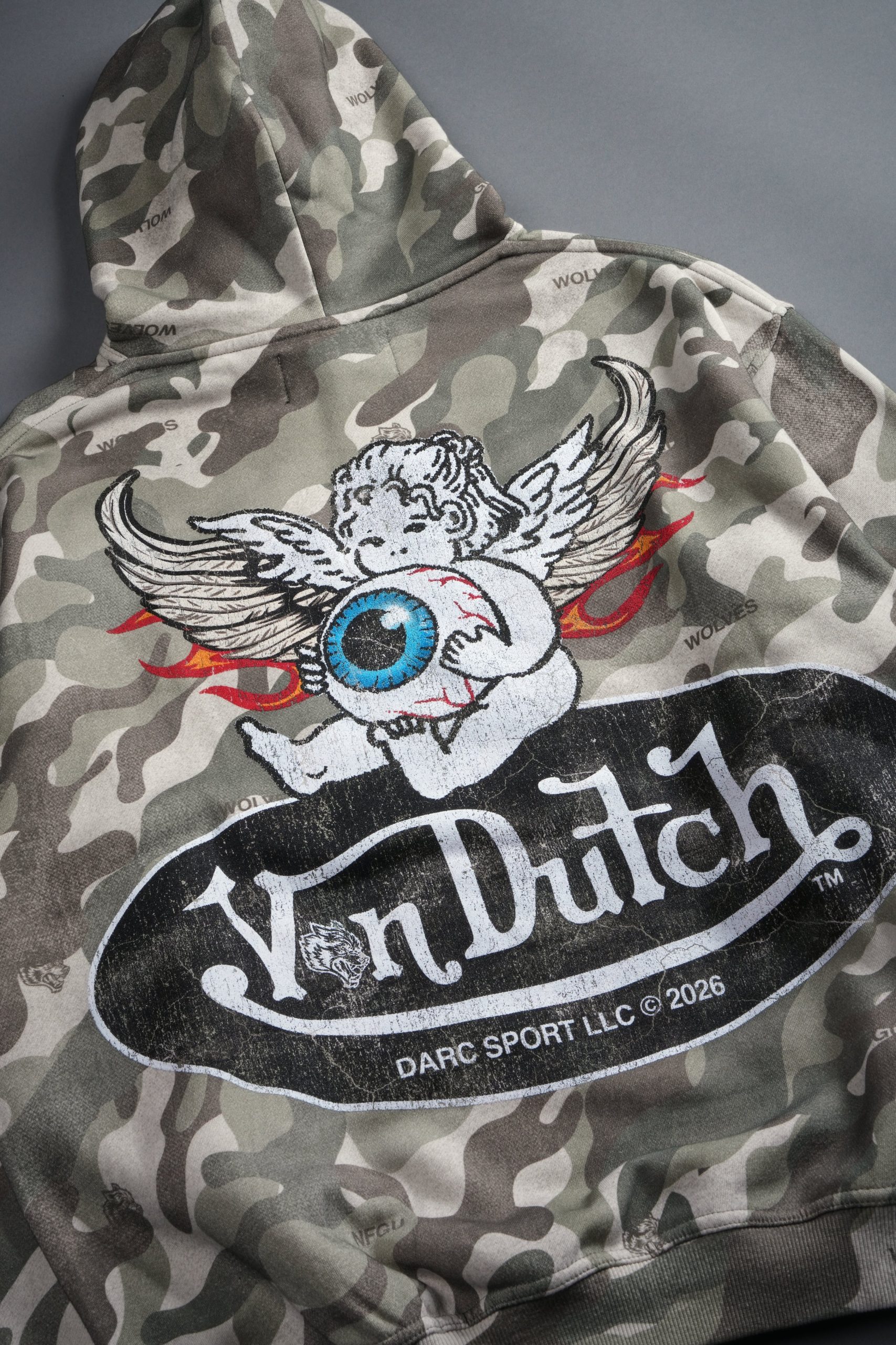 Von Wild Pierce Hoodie in Dsvd Green Camo - Image 16
