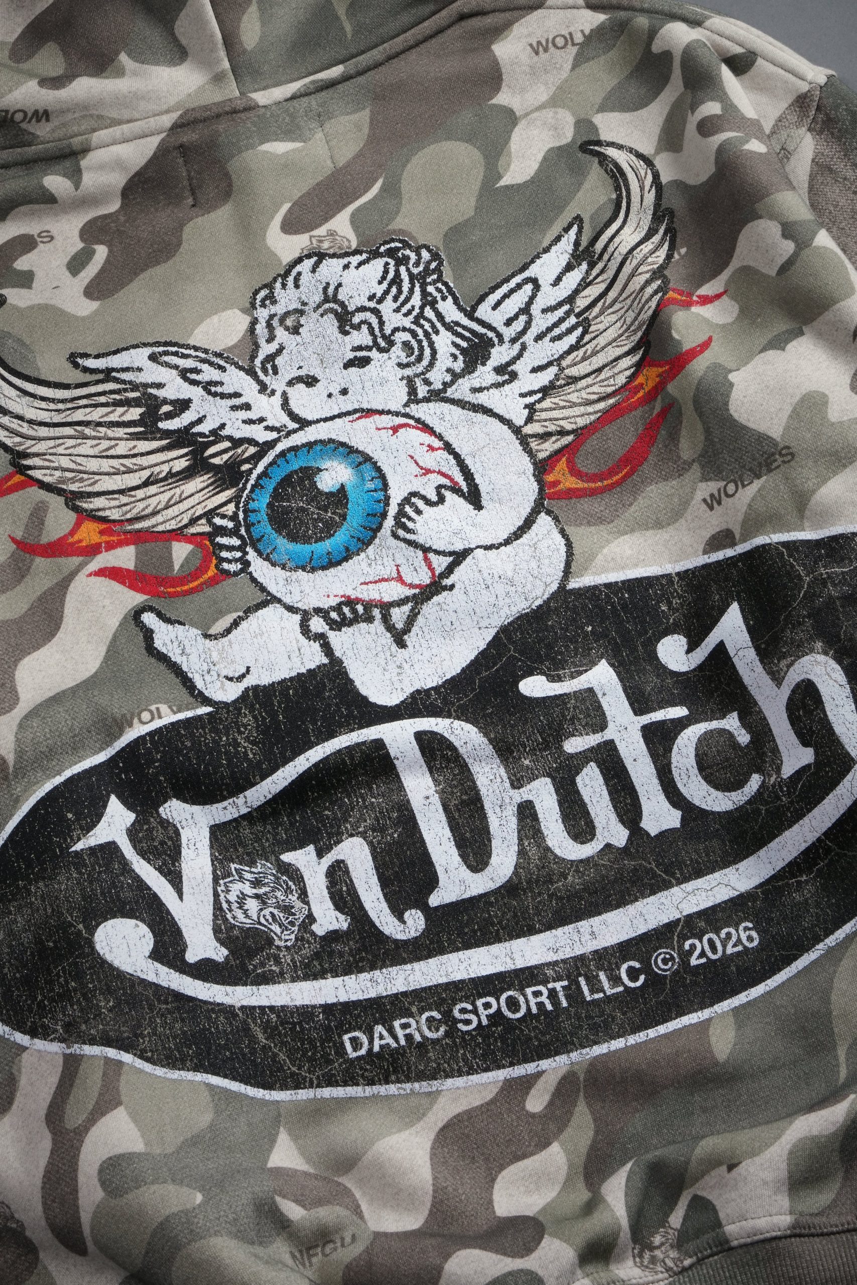 Von Wild Pierce Hoodie in Dsvd Green Camo - Image 17