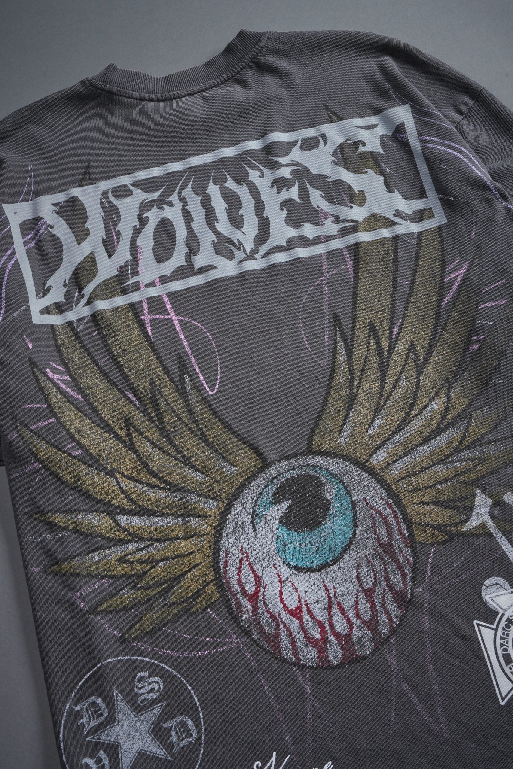 Darc Omen Side-By-Side Series Premium Tee in Slate Gray - Image 18