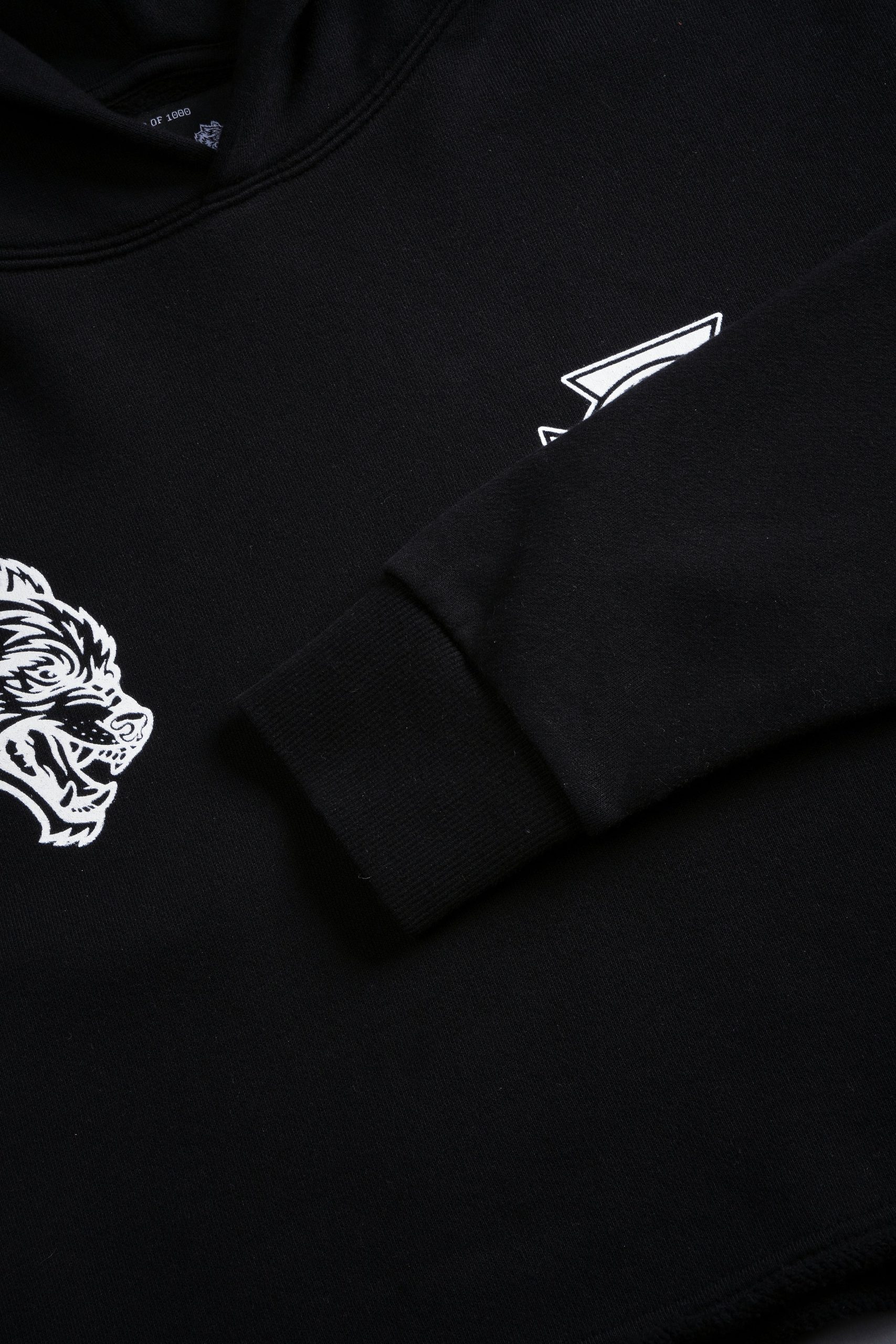 Ride The Lightning Wyoming (Cropped) Hoodie in Black - Image 3