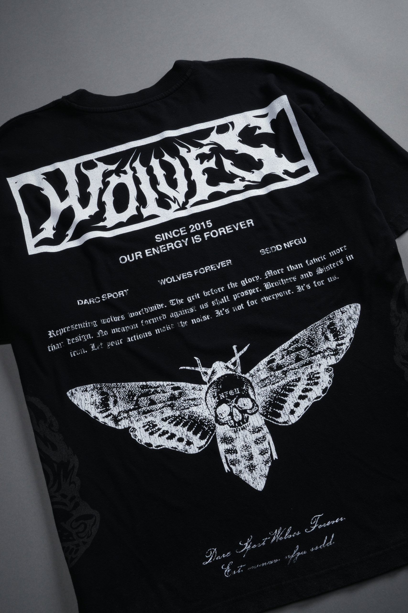 Death's-Head Premium Oversized Tee in Black - Image 11