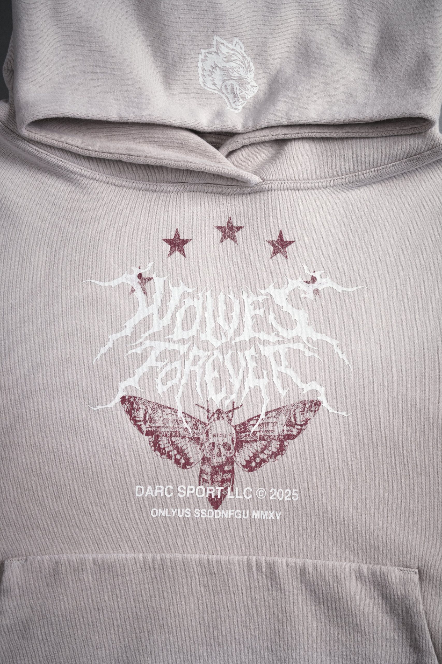 Iron Pack Grunge Gage Cap Sleeve Hoodie in Clay - Image 6