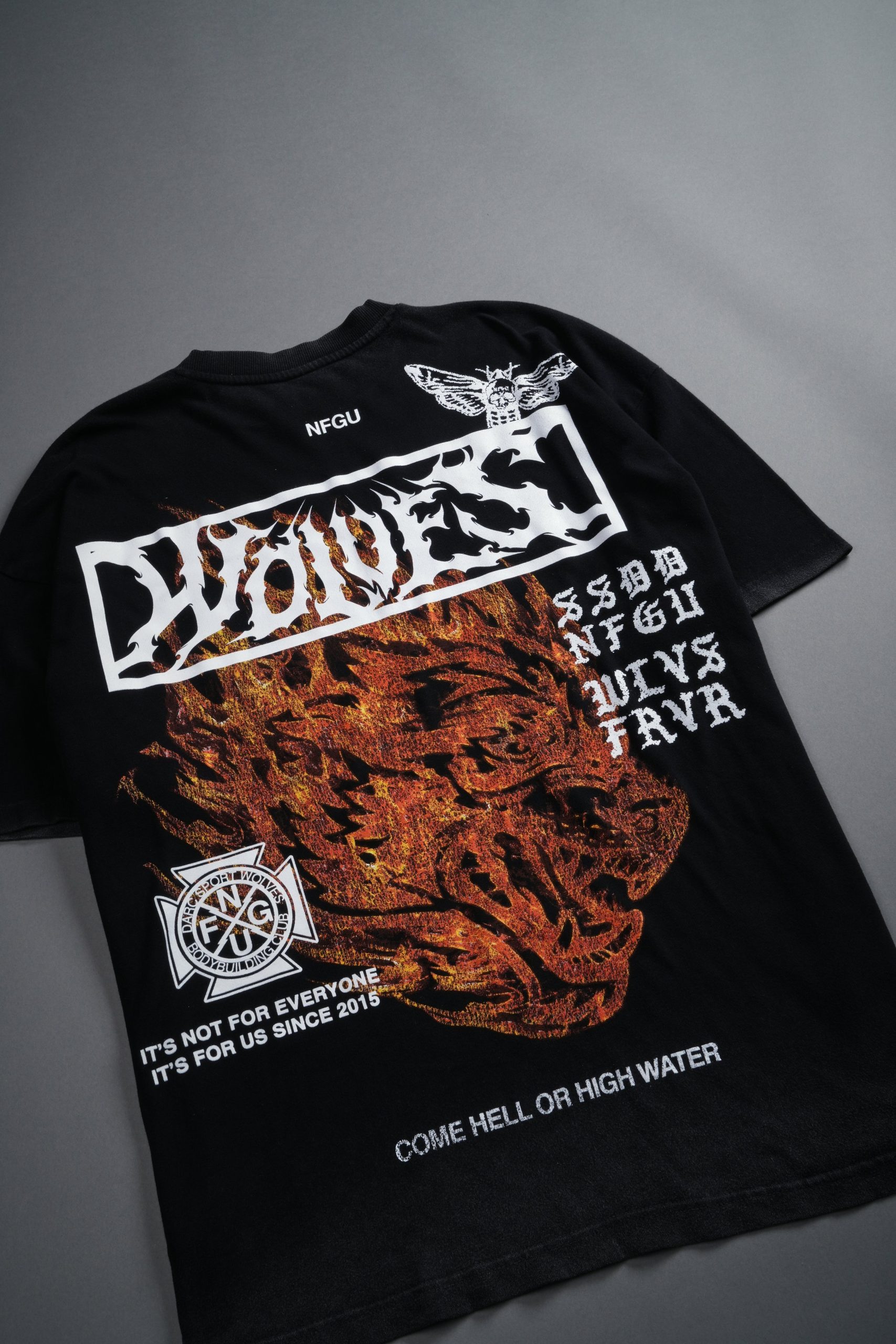 Come Hell Or High Water NFGU Premium Oversized Tee in Black - Image 10