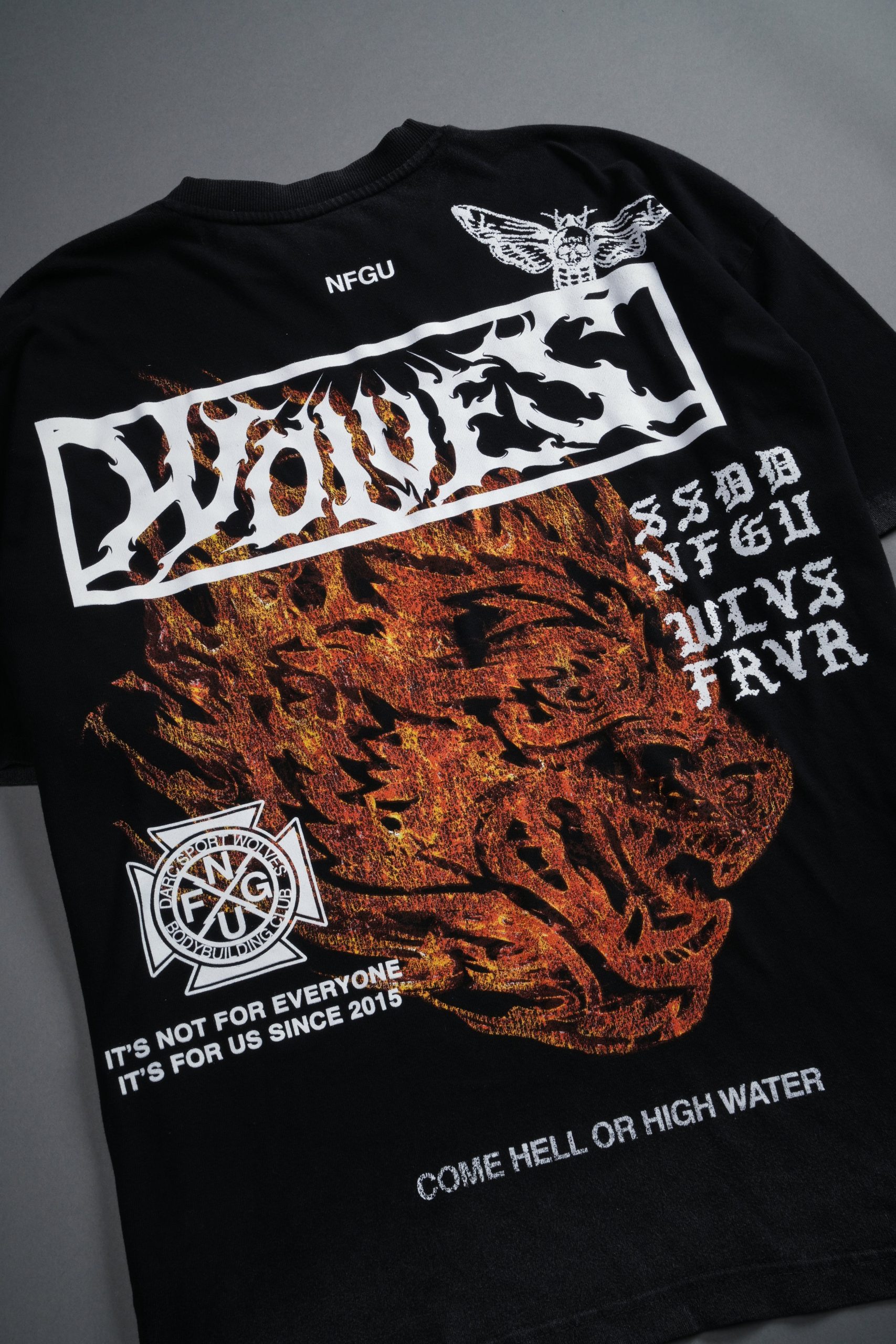 Come Hell Or High Water NFGU Premium Oversized Tee in Black - Image 11