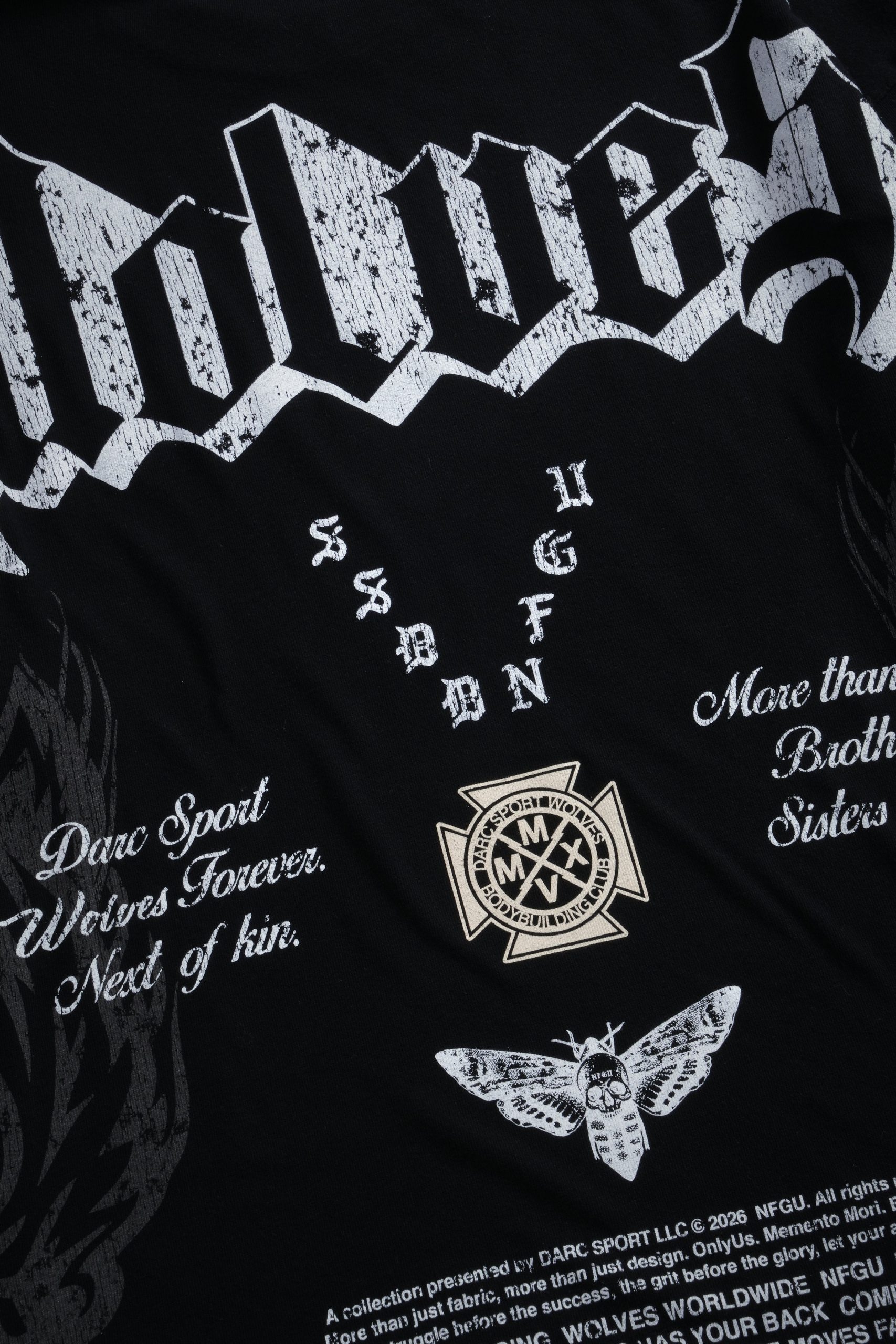 Wlvs Fire Premium Oversized Tee in Black - Image 11