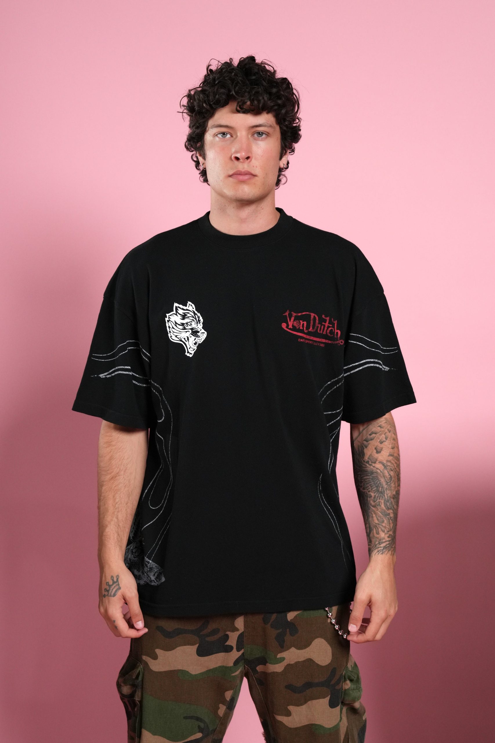 Darc Nocturne Side-By-Side Series Premium Tee in Black - Image 2