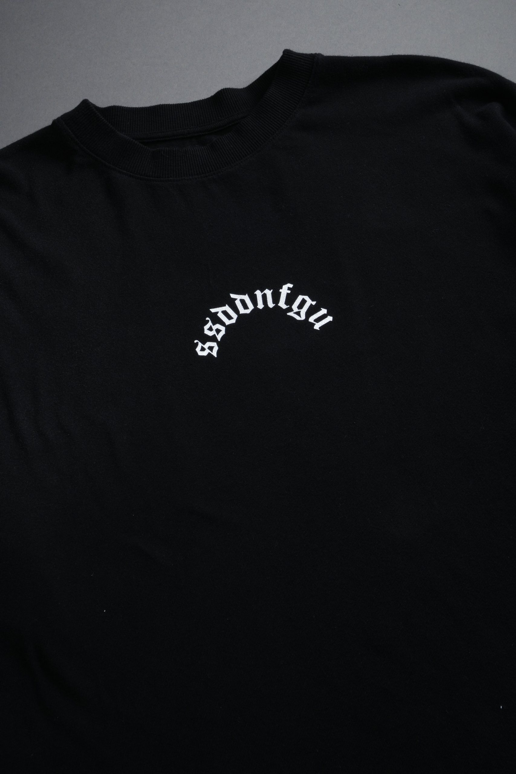 Our Sacrifice Premium Oversized Tee in Black Sun Fade - Image 9