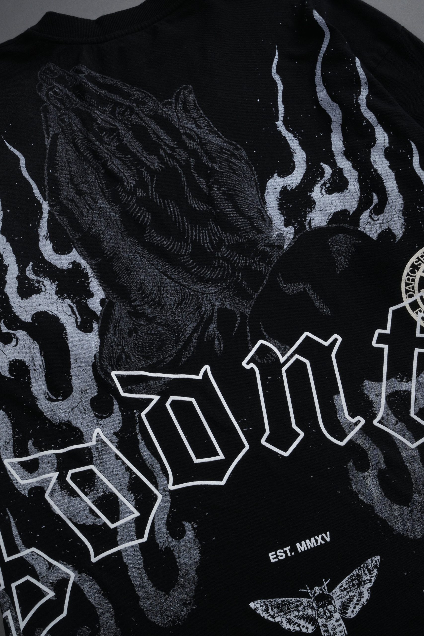Our Sacrifice Premium Oversized Tee in Black Sun Fade - Image 11