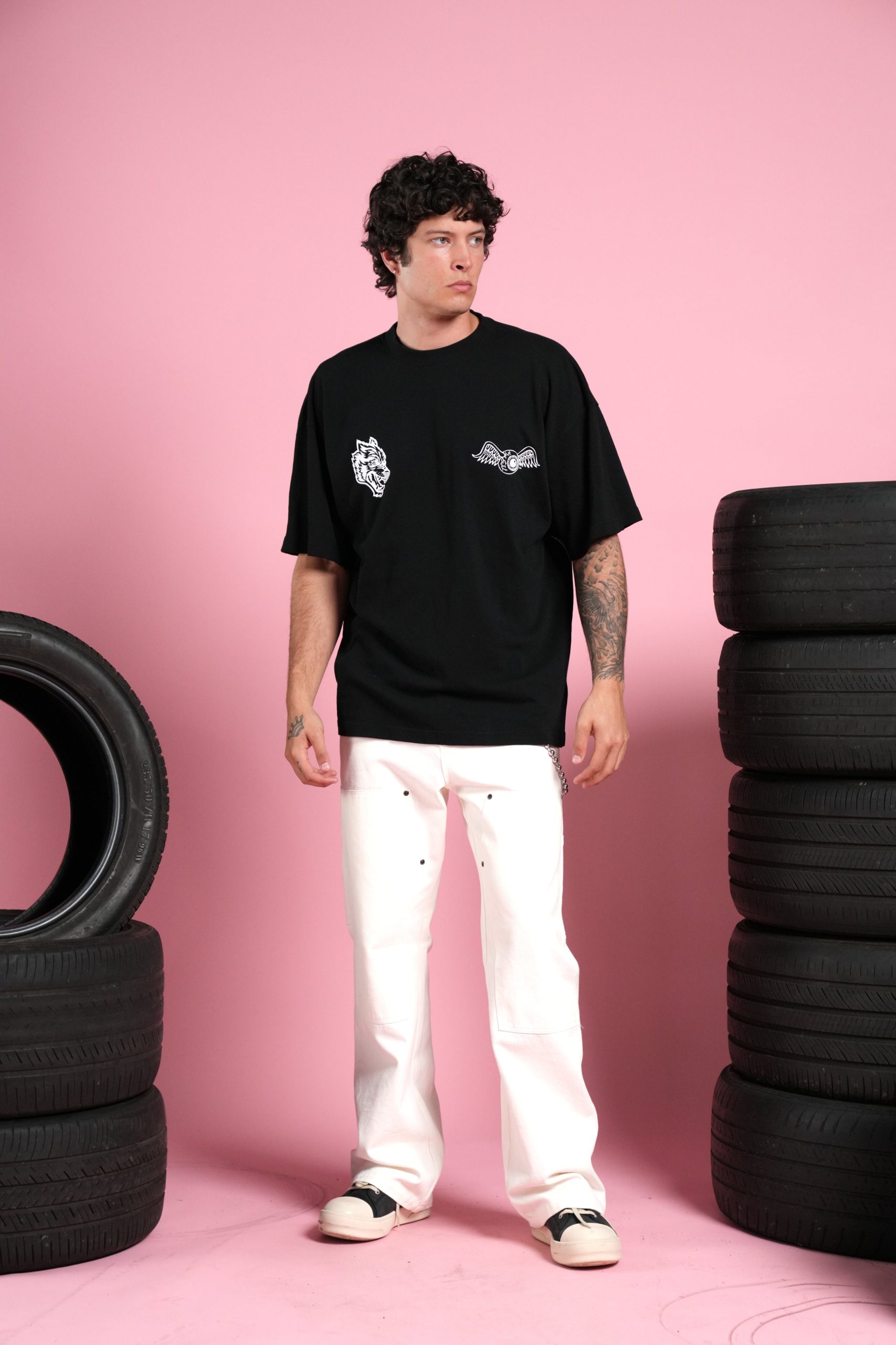 Kulture Klash Premium Oversized Tee in Black - Image 5