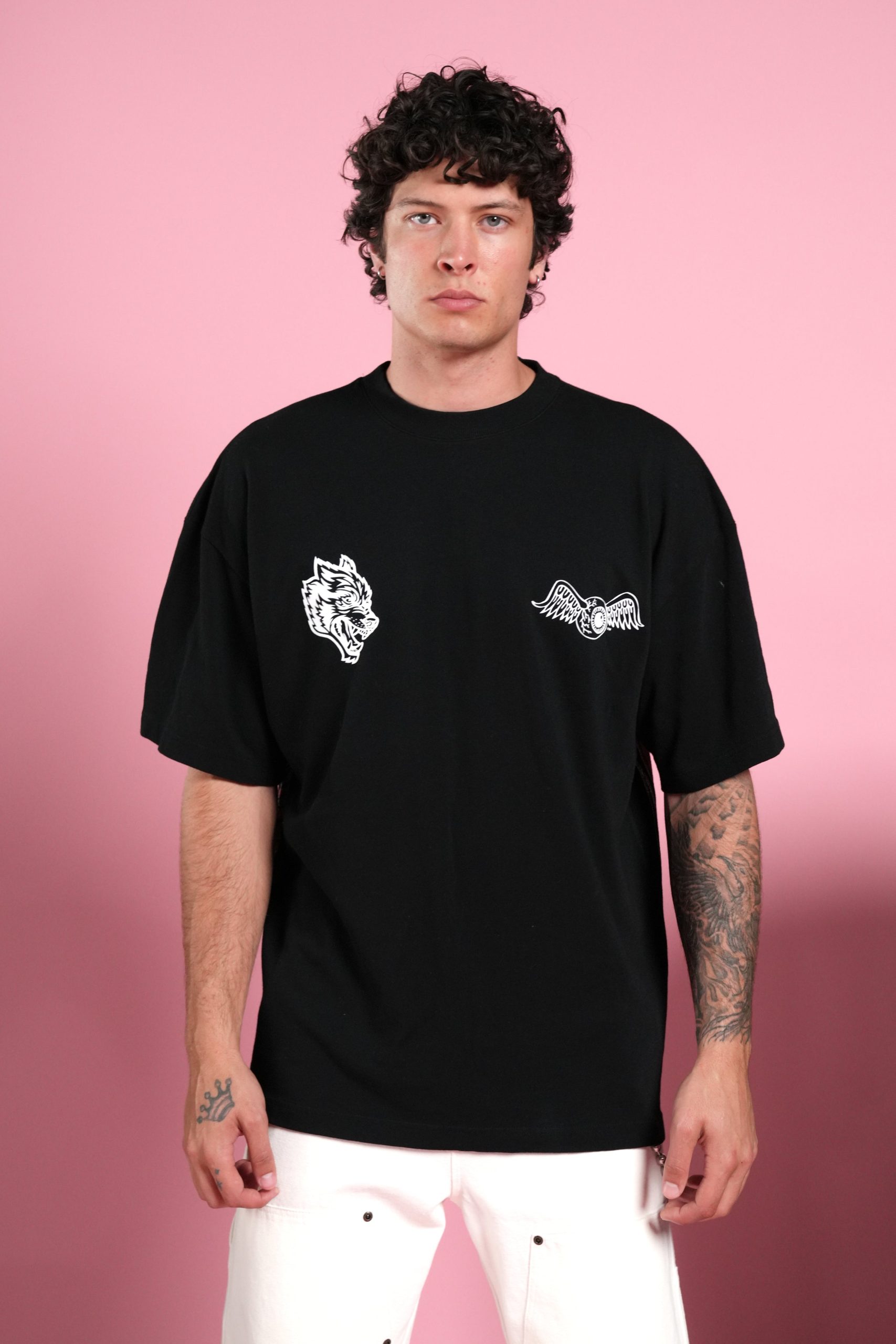 Kulture Klash Premium Oversized Tee in Black - Image 2