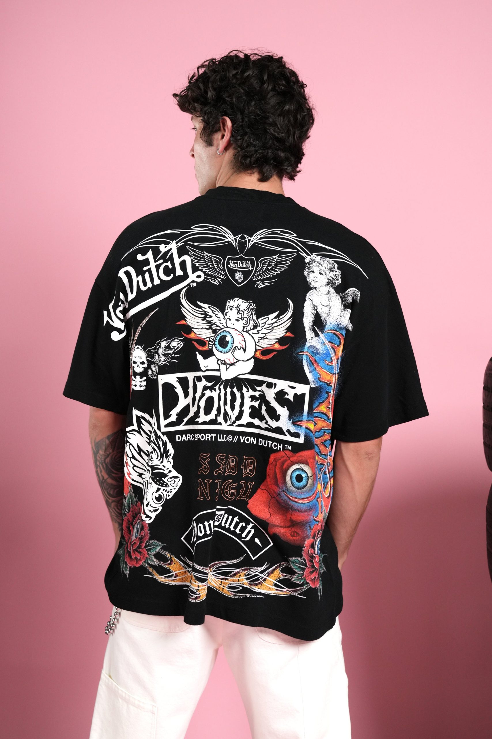 Kulture Klash Premium Oversized Tee in Black - Image 4