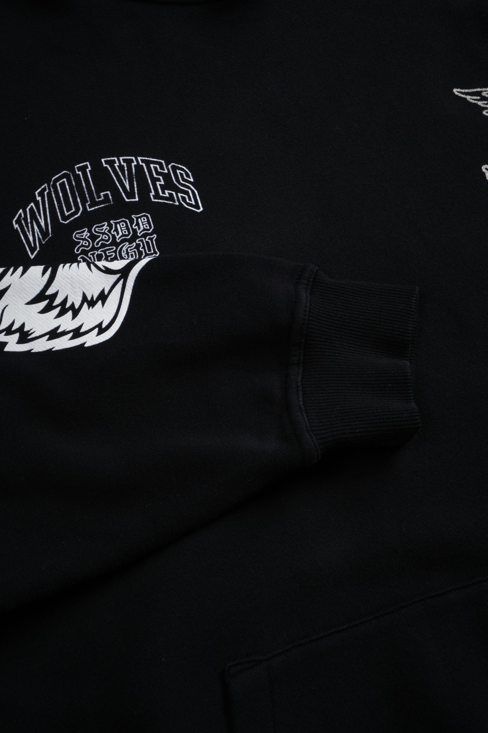 Wolves Club Cherub Pierce Hoodie in Black - Image 11