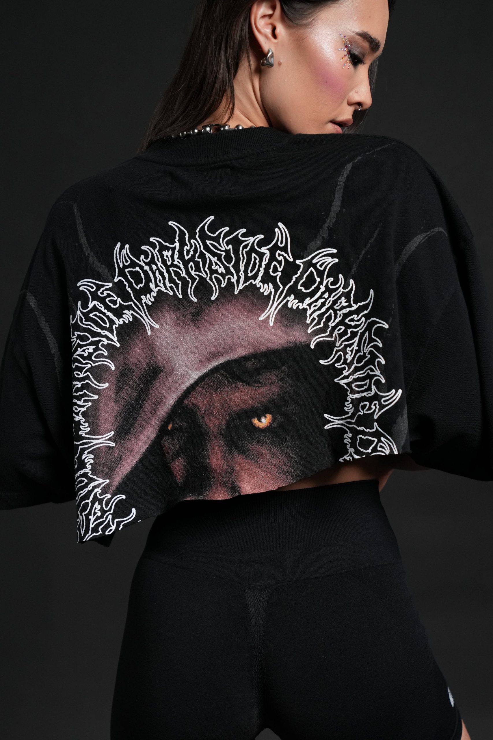 Dark Side Frvr Premium Oversized Tee in Black - Image 14