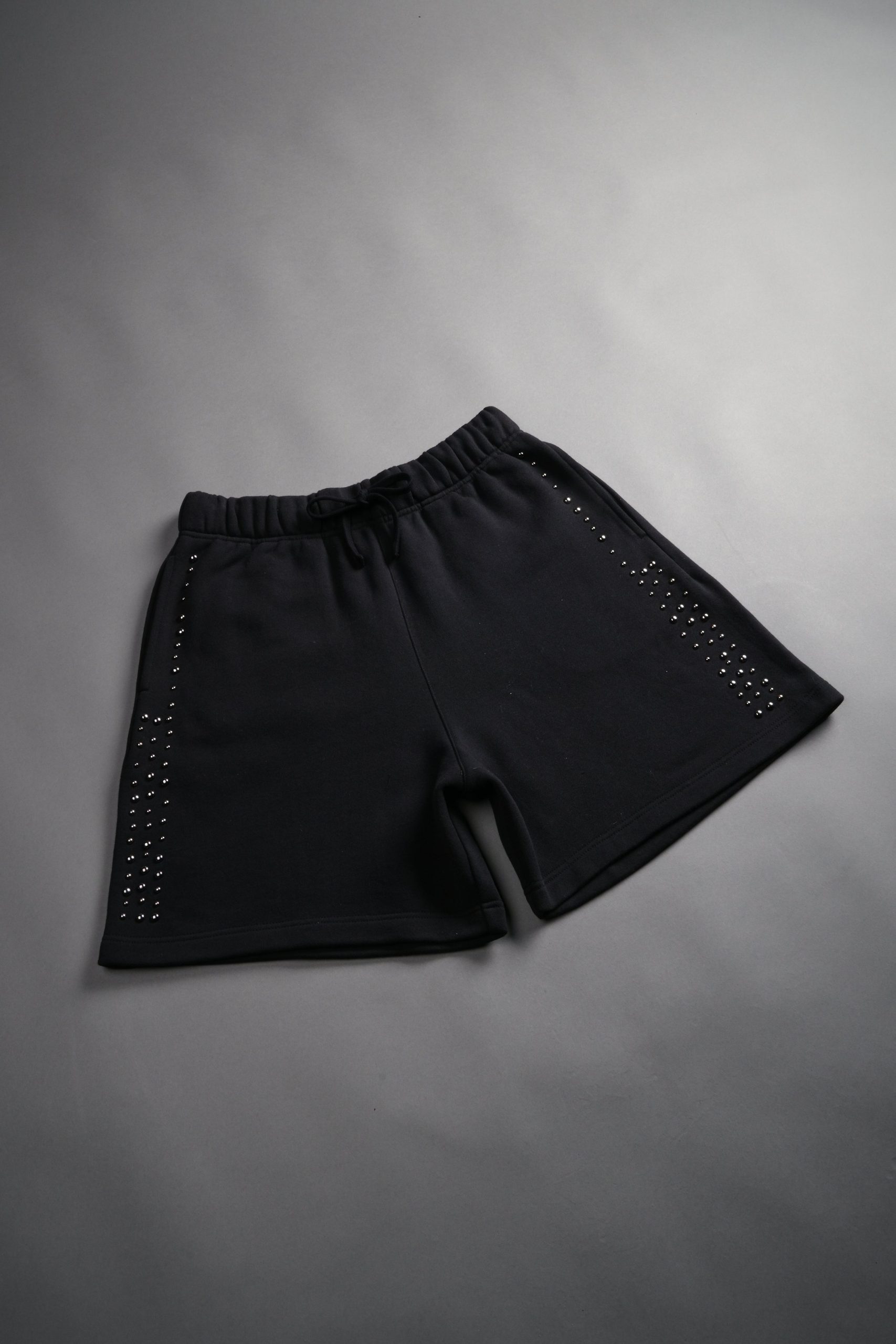 Stud Wolf Post Lounge Sweat Shorts in Black - Image 6