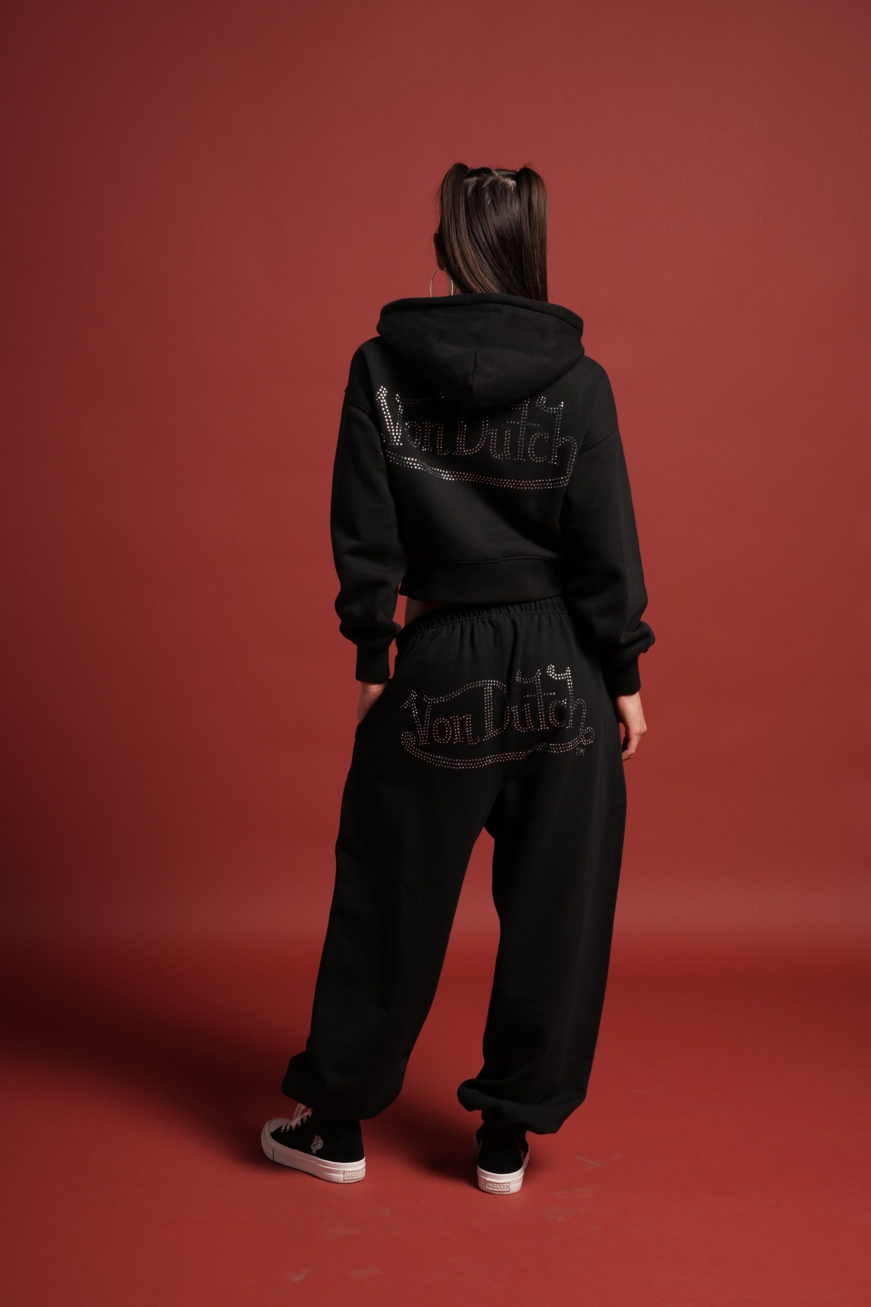 Y2Kulture Lounger Sweat Pants in Black - Image 8