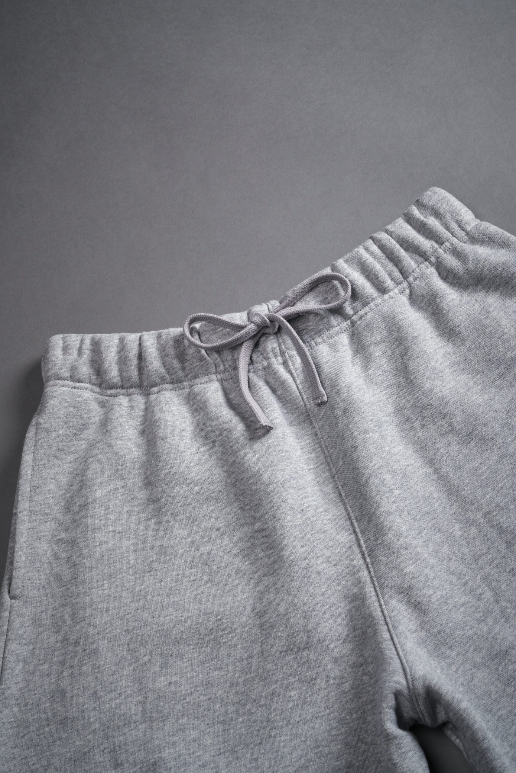 Dual Core Raw Hem Oversized Post Lounge Sweat Shorts in Light Athletic Gray - Image 7