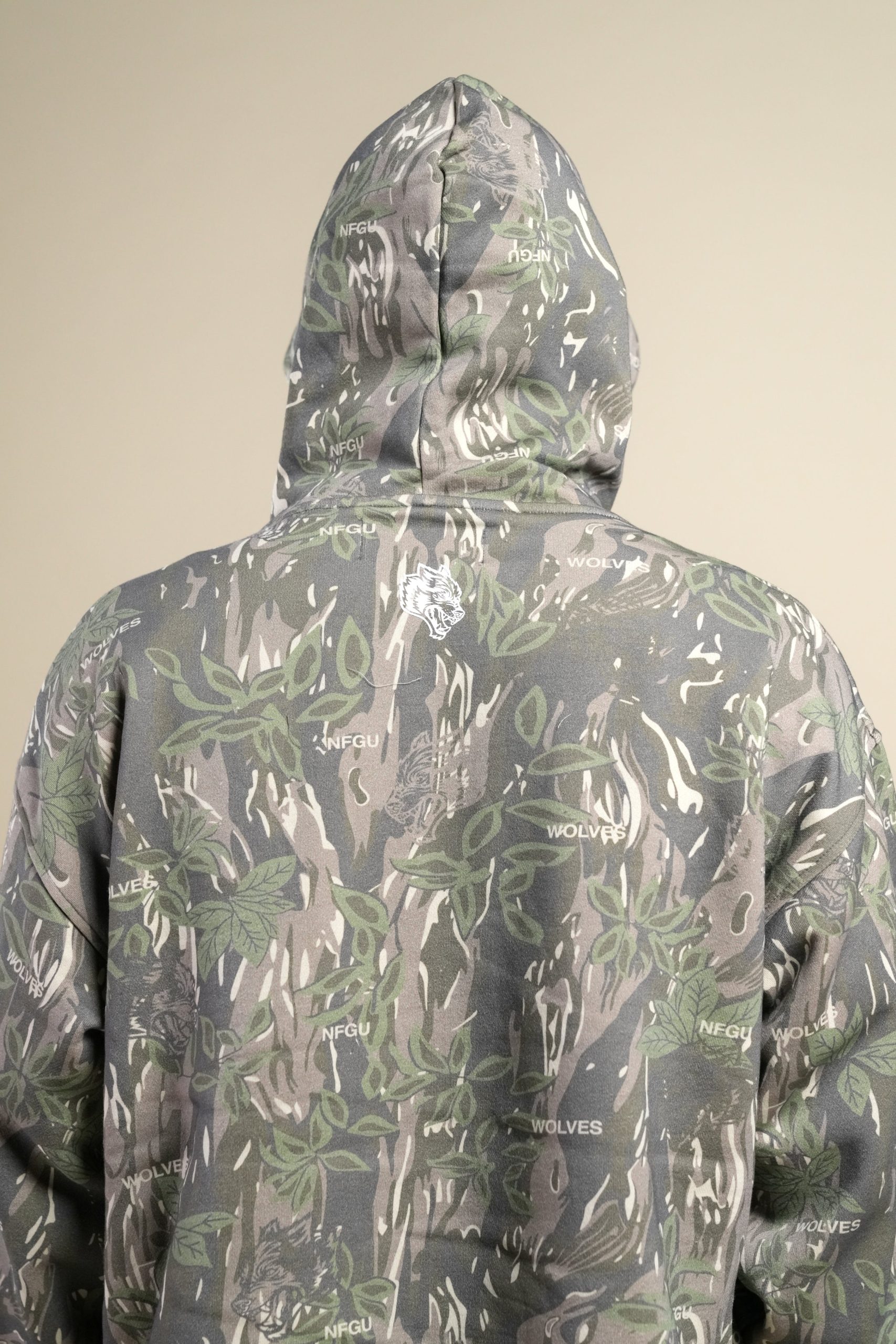 Only Loyalty Box Cut Pierce Hoodie in Norse Camo - Image 8