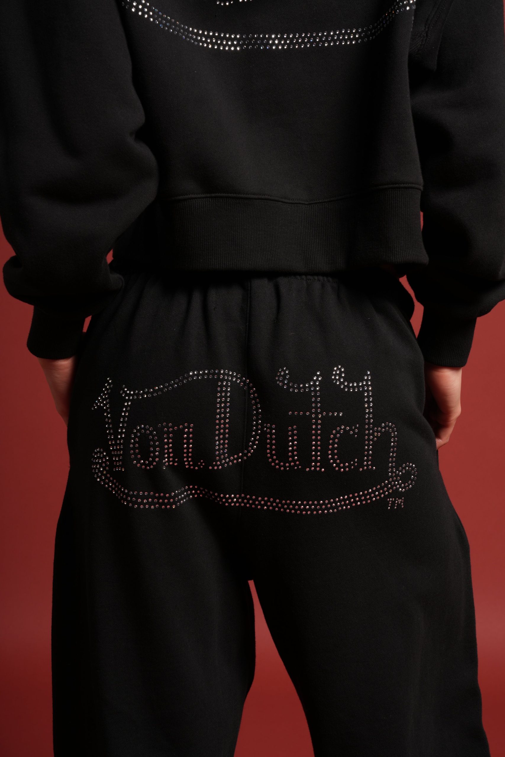 Y2Kulture Lounger Sweat Pants in Black - Image 9