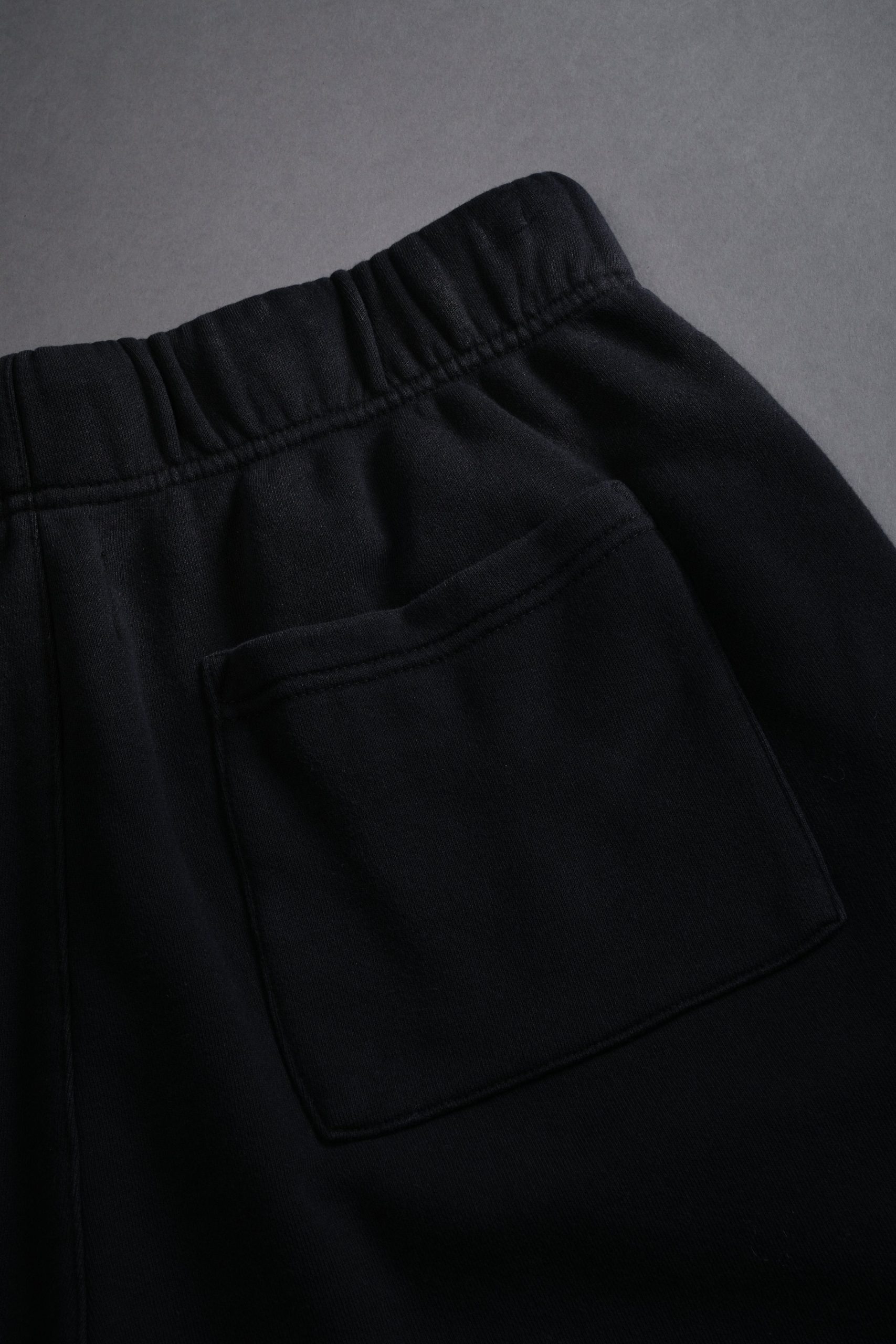 Studded Midnight Wolves Oversized Post Lounge Sweat Shorts in Black Drift Wash - Image 10