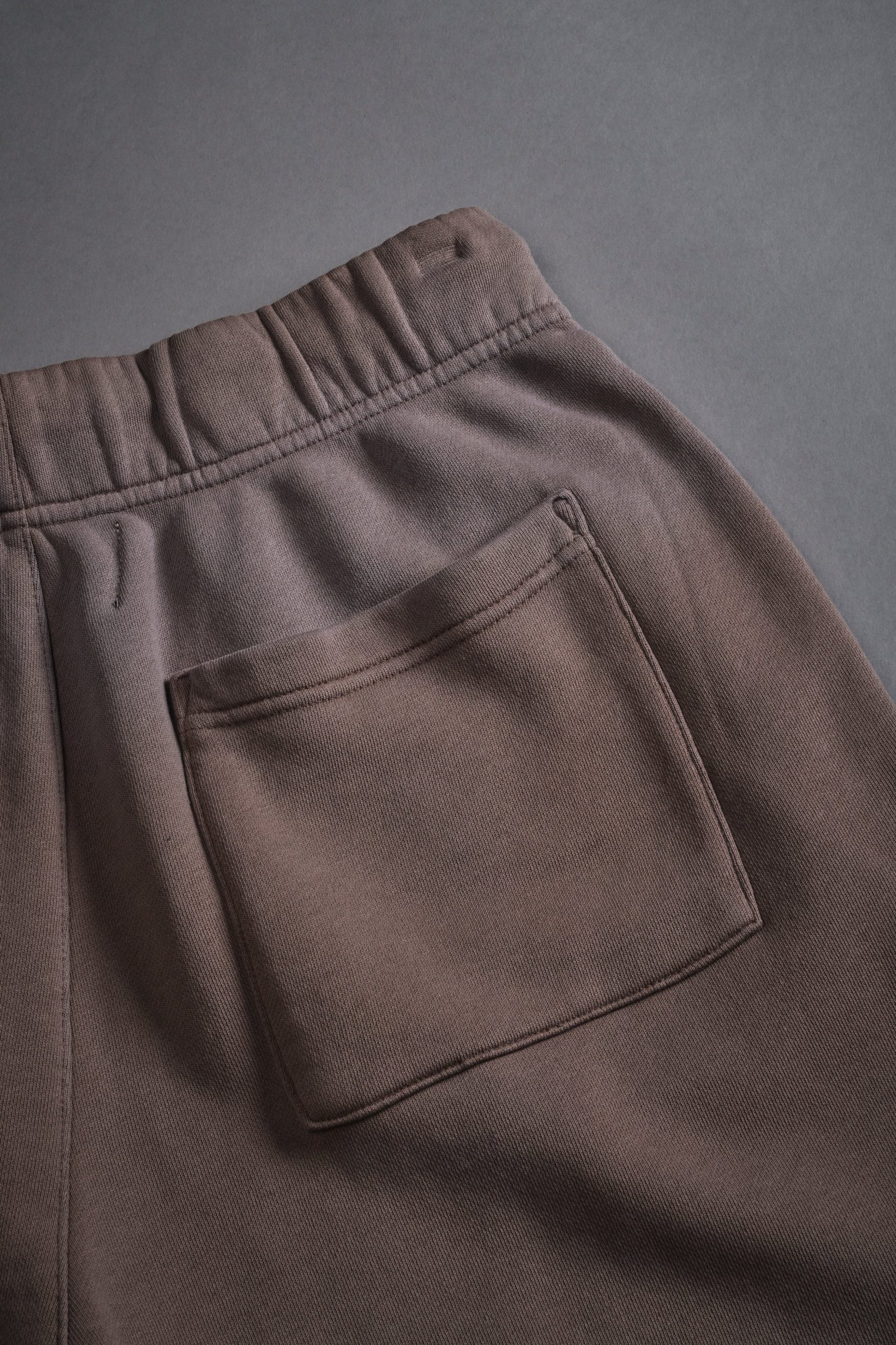 Studded Midnight Wolves Oversized Post Lounge Sweat Shorts in Mojave Brown Drift Wash - Image 10