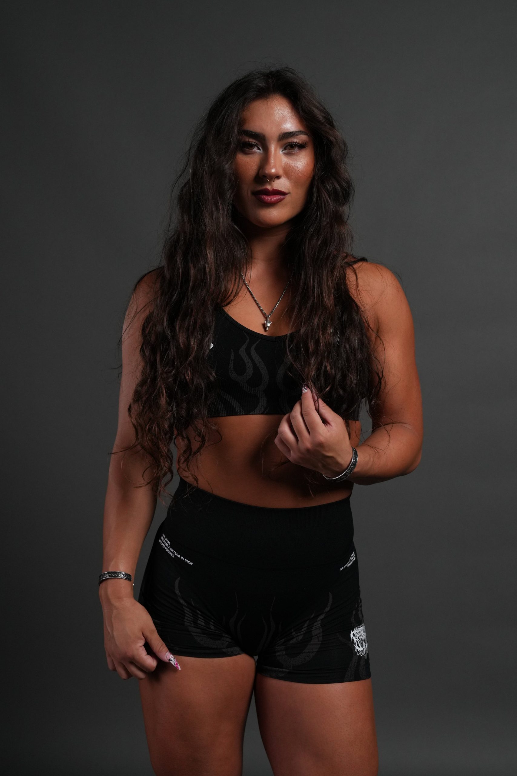 Hellfire Stella Soft Seamless Shorts in Black - Image 7