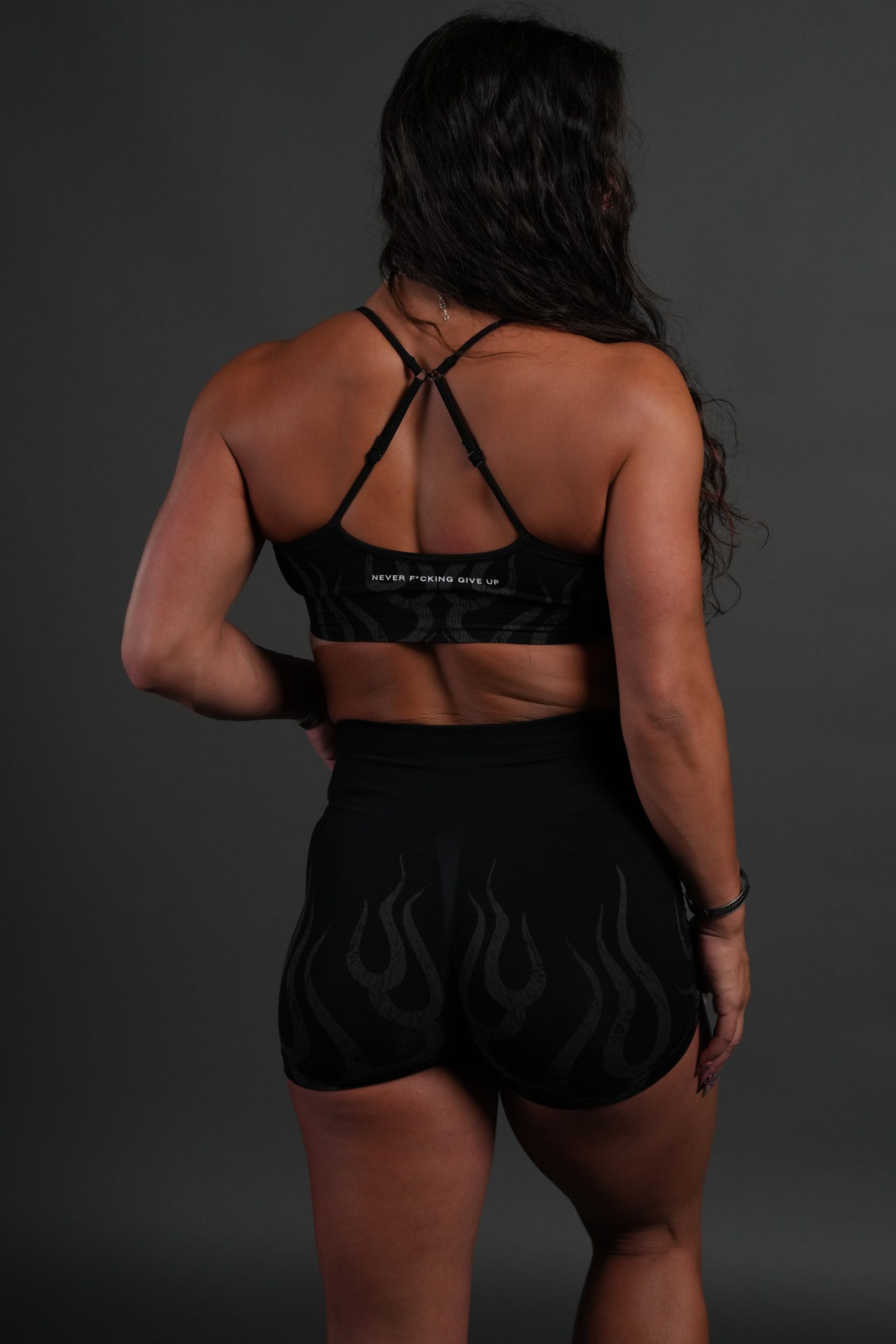Hellfire Stella Soft Seamless Shorts in Black - Image 8