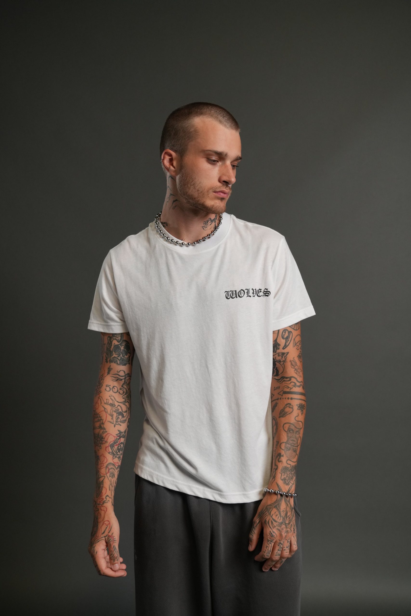 Iron Wolves Code J. Dean Premium Tee in White - Image 2