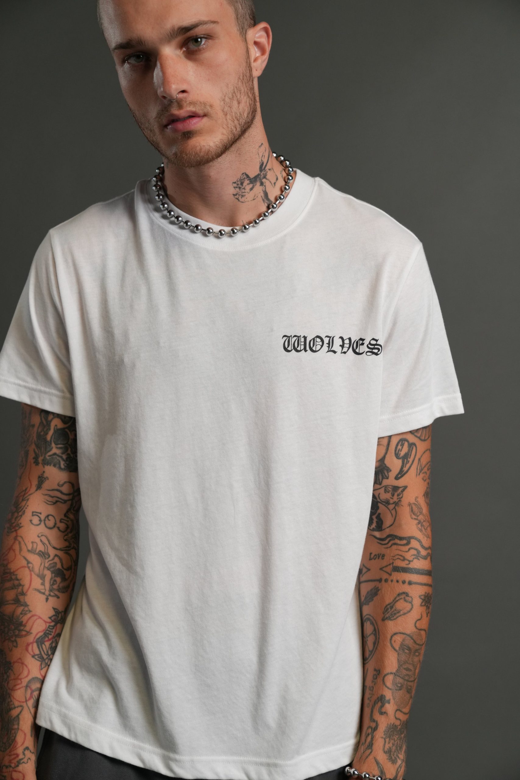 Iron Wolves Code J. Dean Premium Tee in White - Image 4