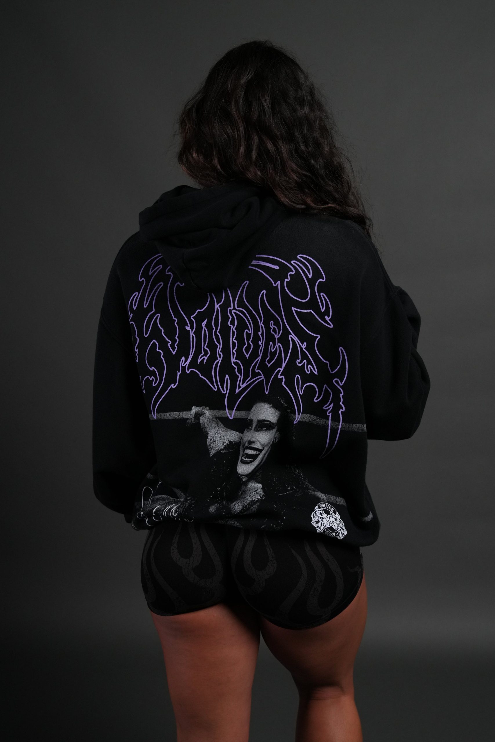 Brutality NFGU Unisex Pierce Hoodie in Black Drift Wash - Image 4