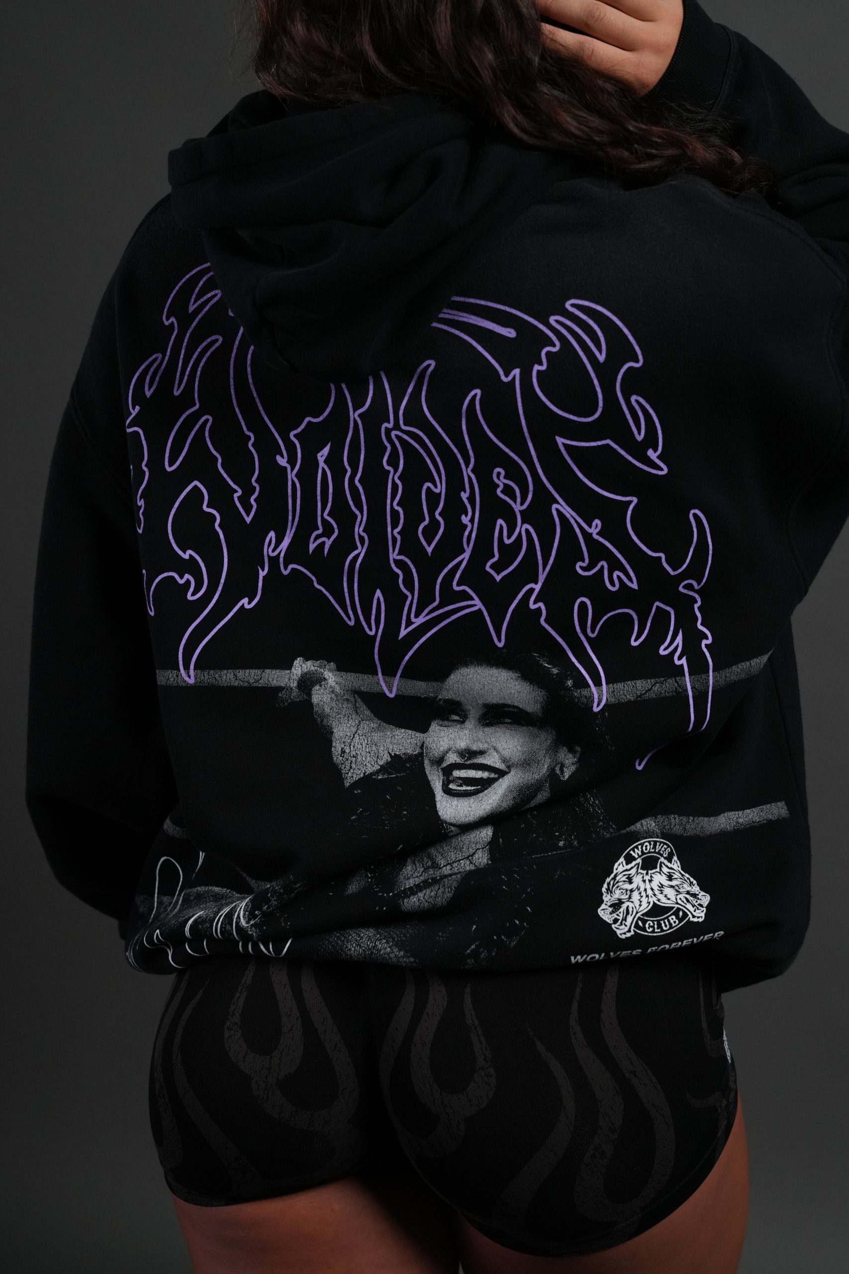 Brutality NFGU Unisex Pierce Hoodie in Black Drift Wash - Image 8