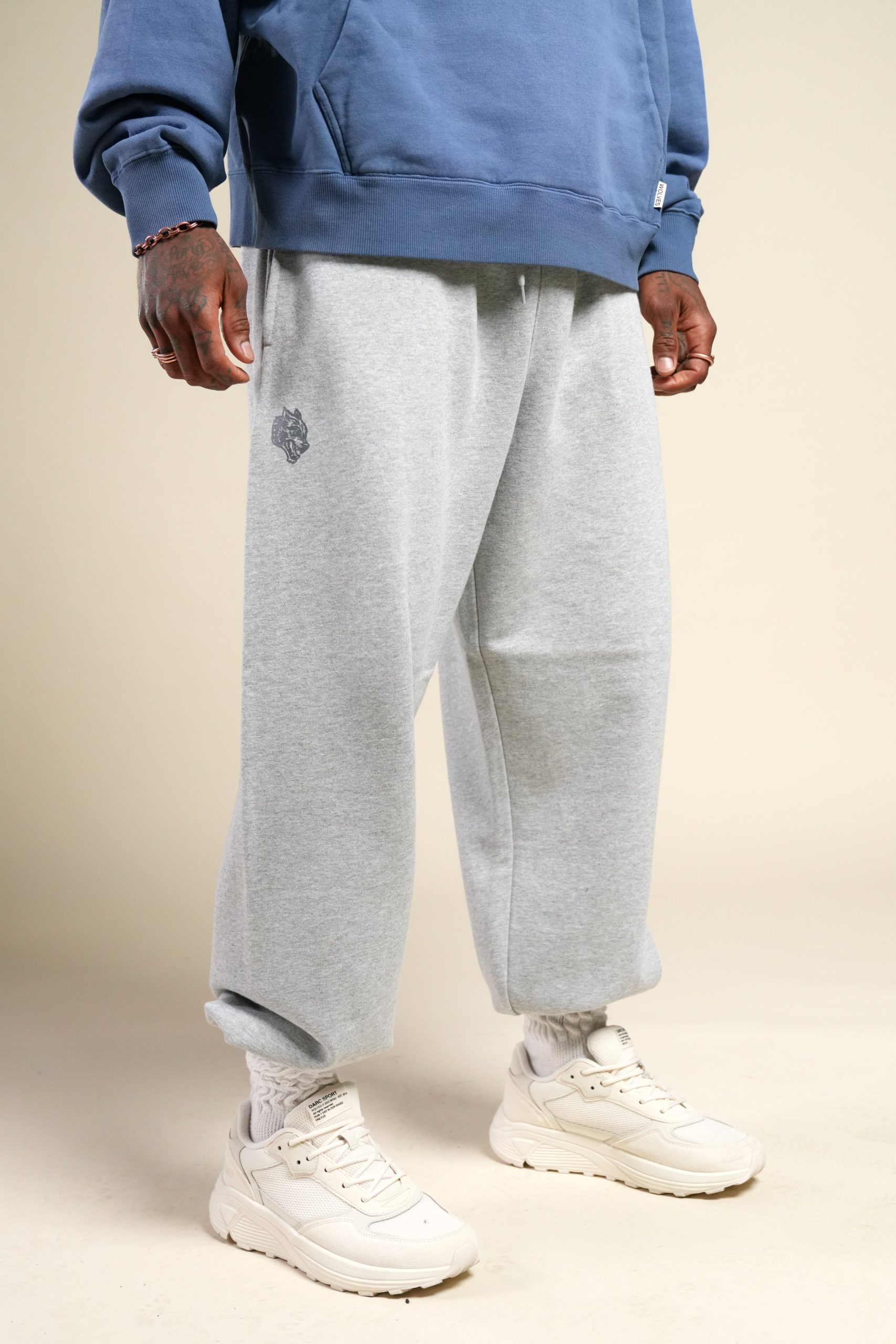 Dual Lounger Sweat Pants in Light Athletic Gray - Image 2