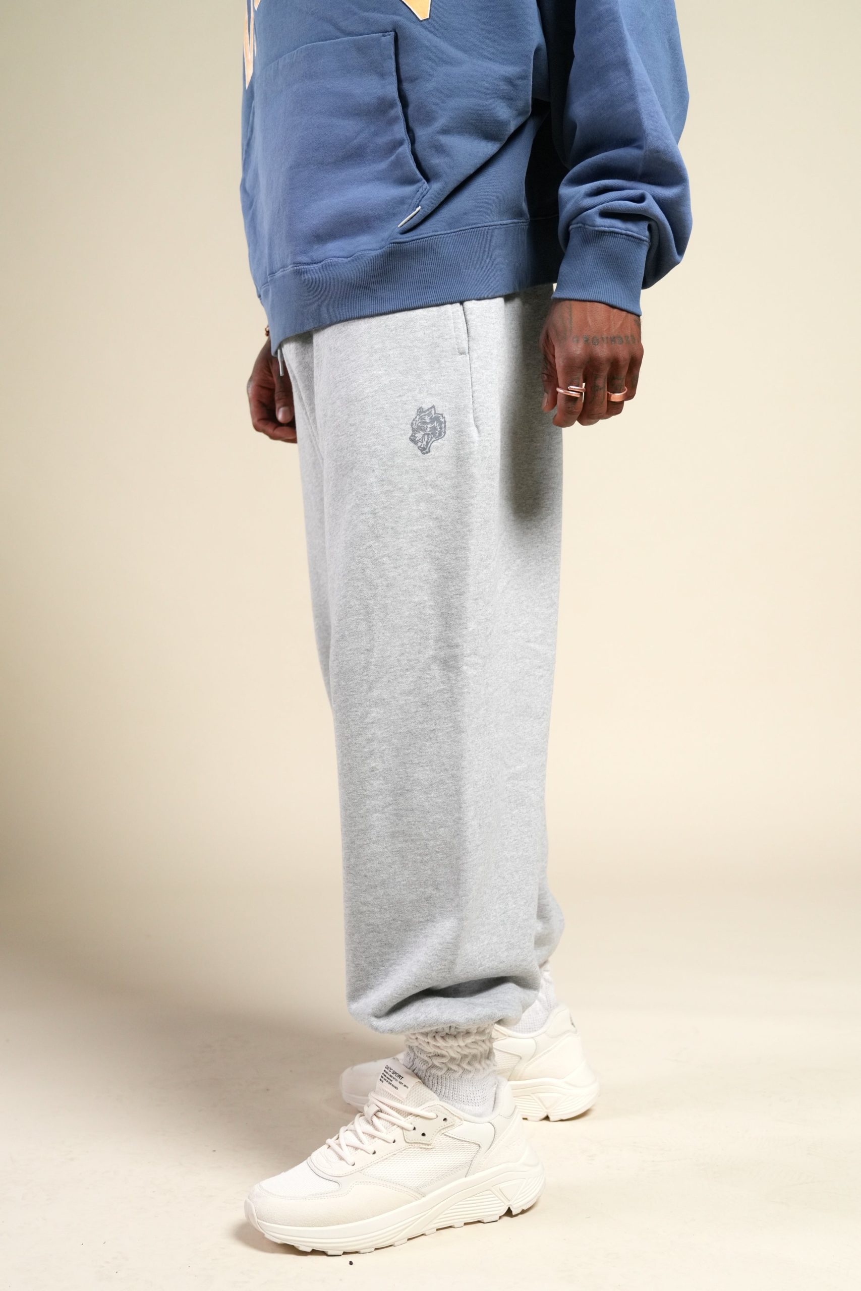 Dual Lounger Sweat Pants in Light Athletic Gray - Image 3