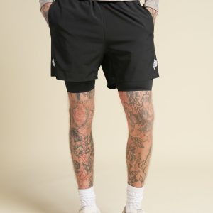 Dual Core Compression Shorts in Black