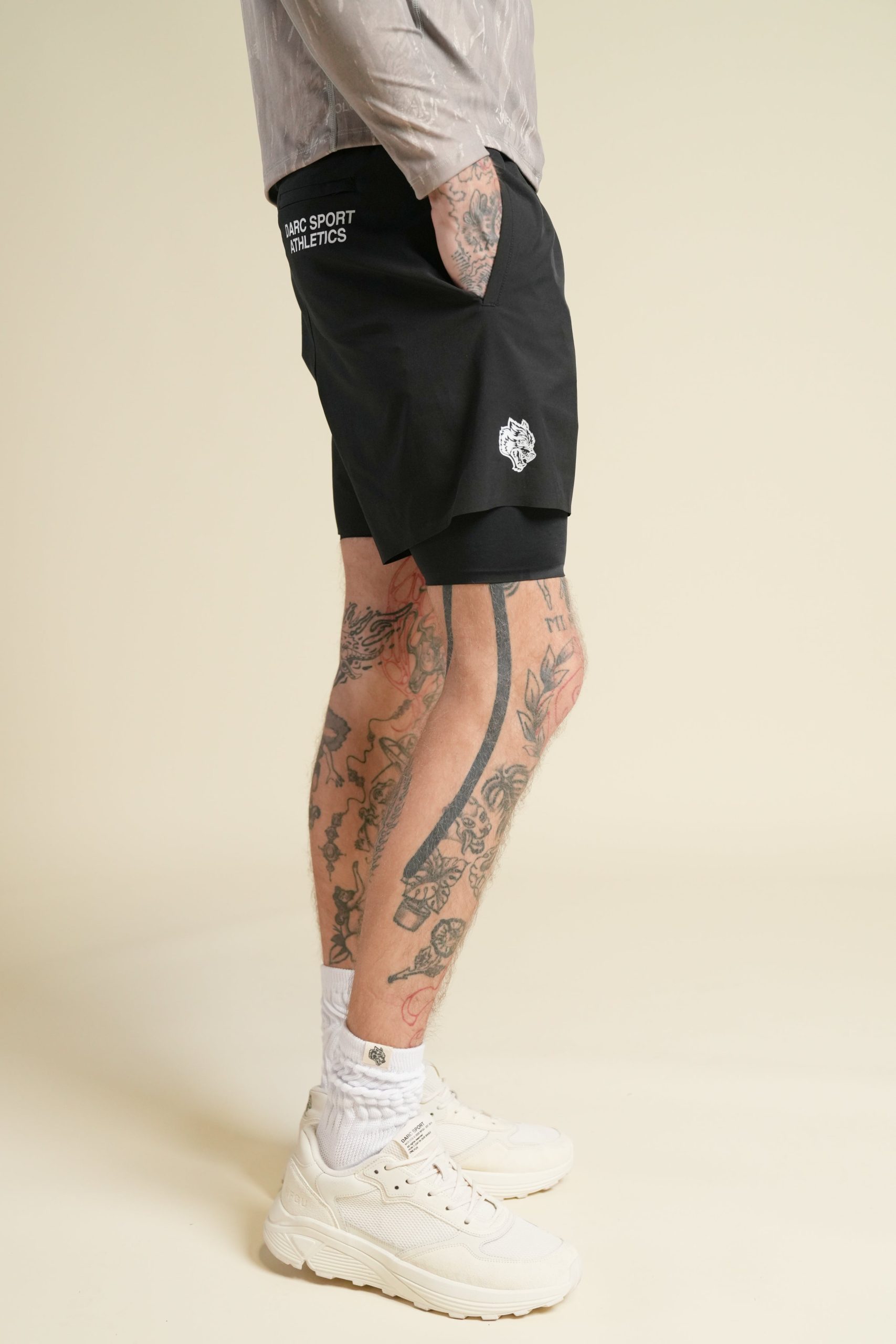 Dual Core Compression Shorts in Black - Image 6