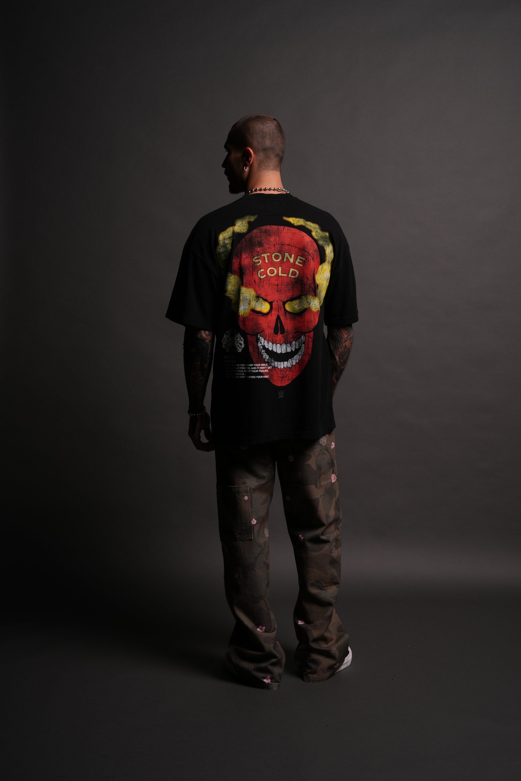 Stone Cold Premium Oversized Tee in Black - Image 5