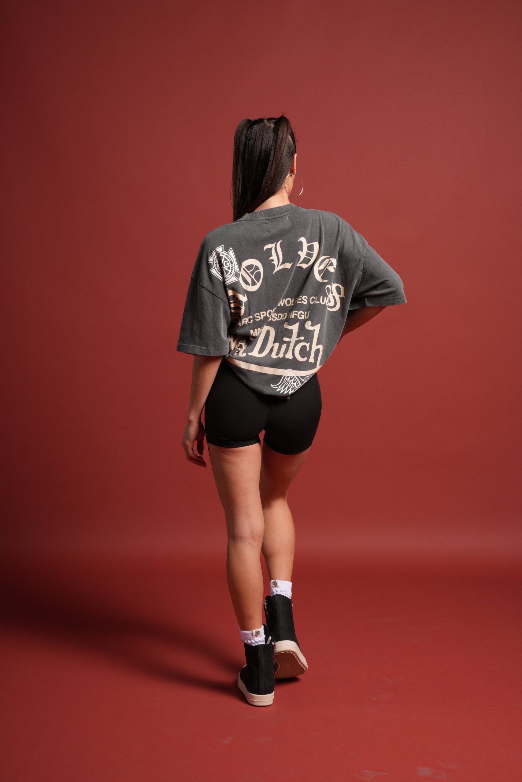 DSVD Heritage Unisex Premium Oversized Tee in Wolf Gray - Image 12