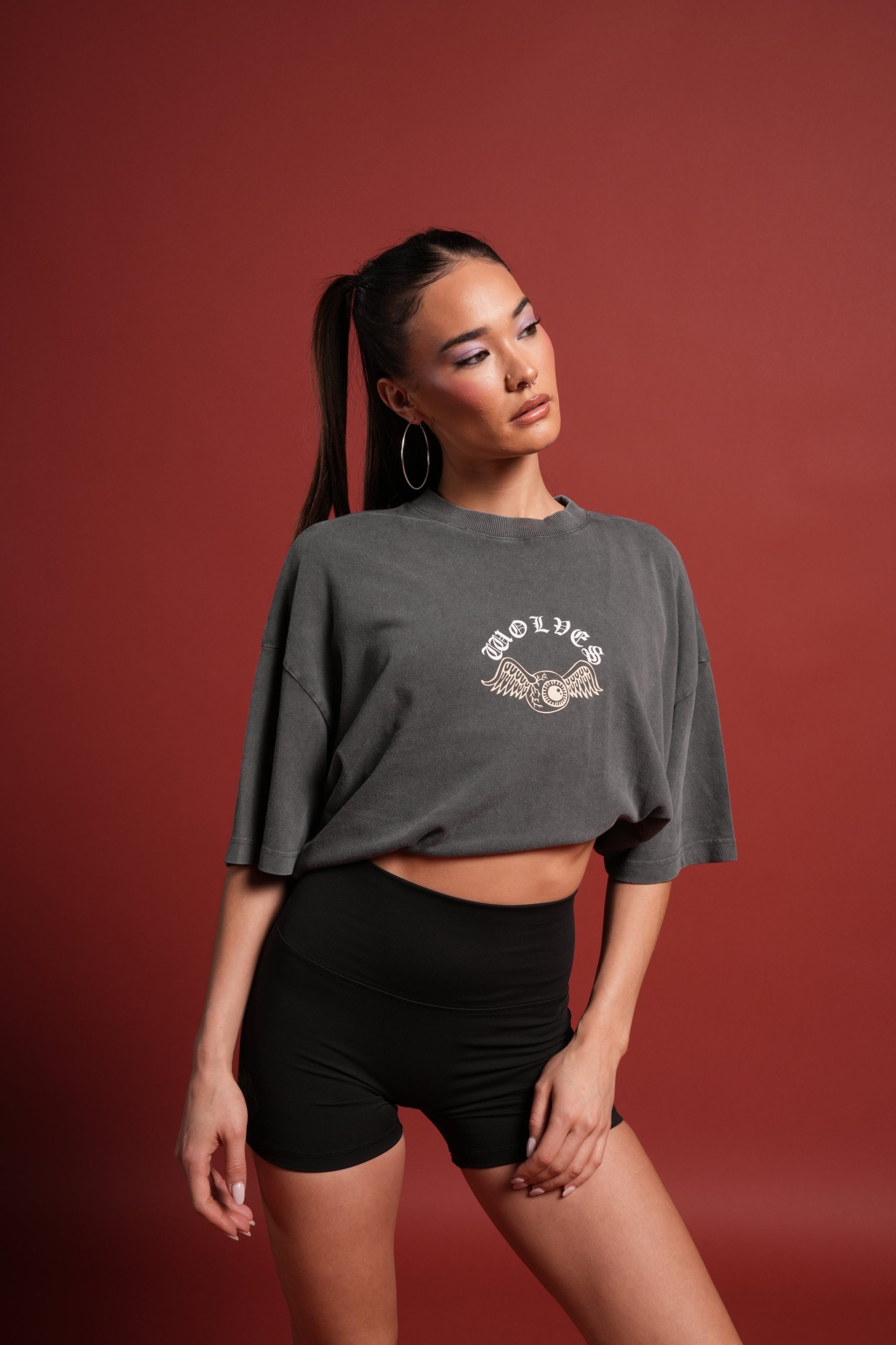 DSVD Heritage Unisex Premium Oversized Tee in Wolf Gray - Image 9